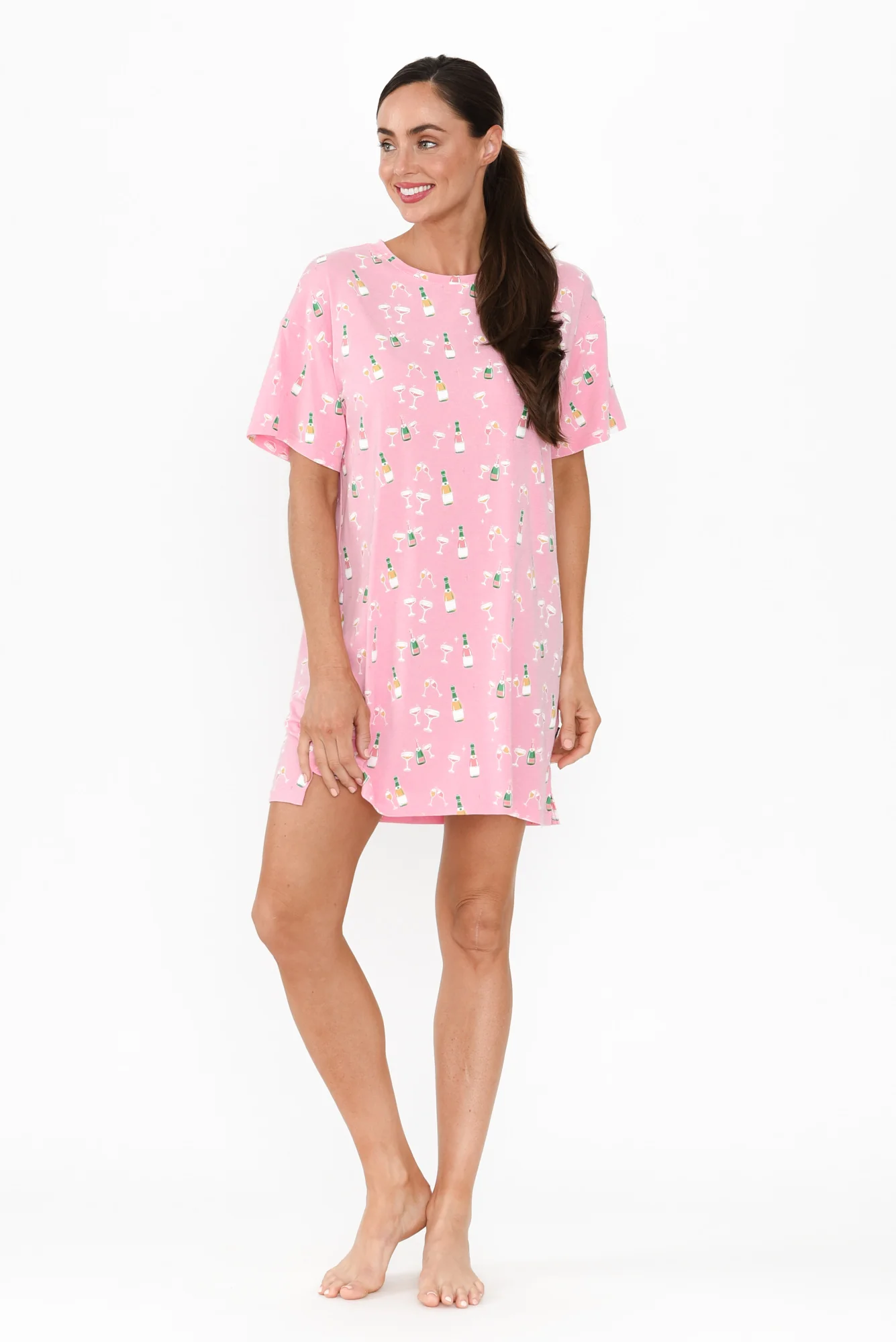 Collie Pink Champagne Bamboo Nightie