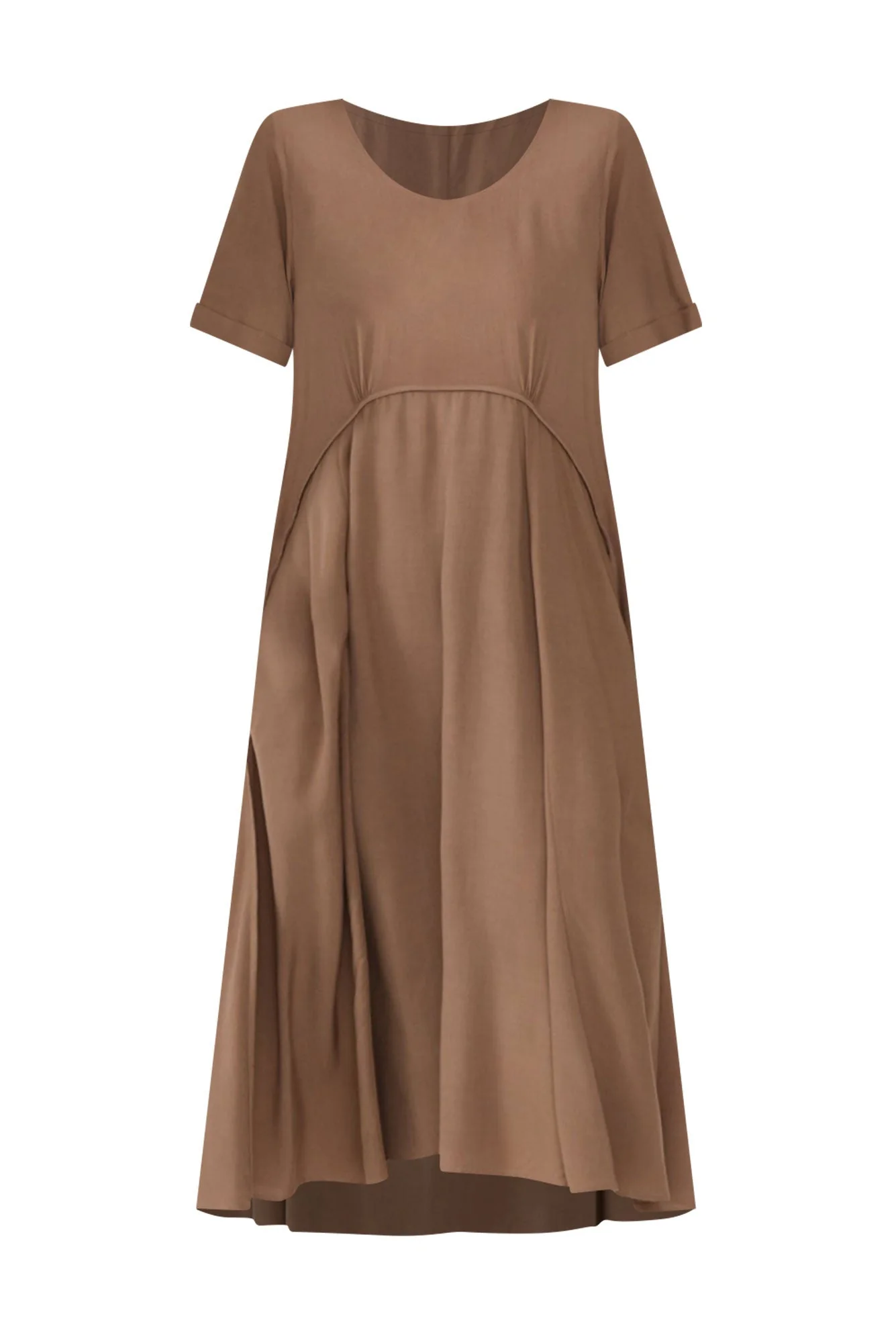 Zaelia Chocolate Crescent Dress