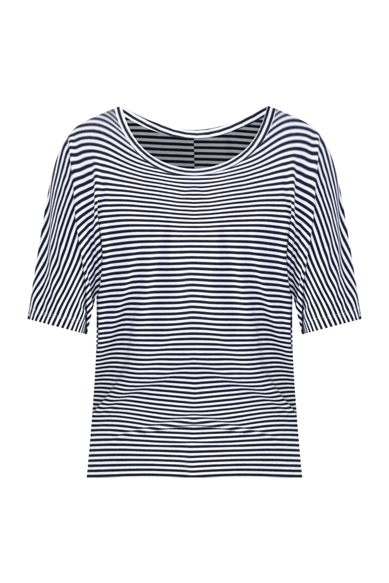 Navy and White Stripe Maui Tee