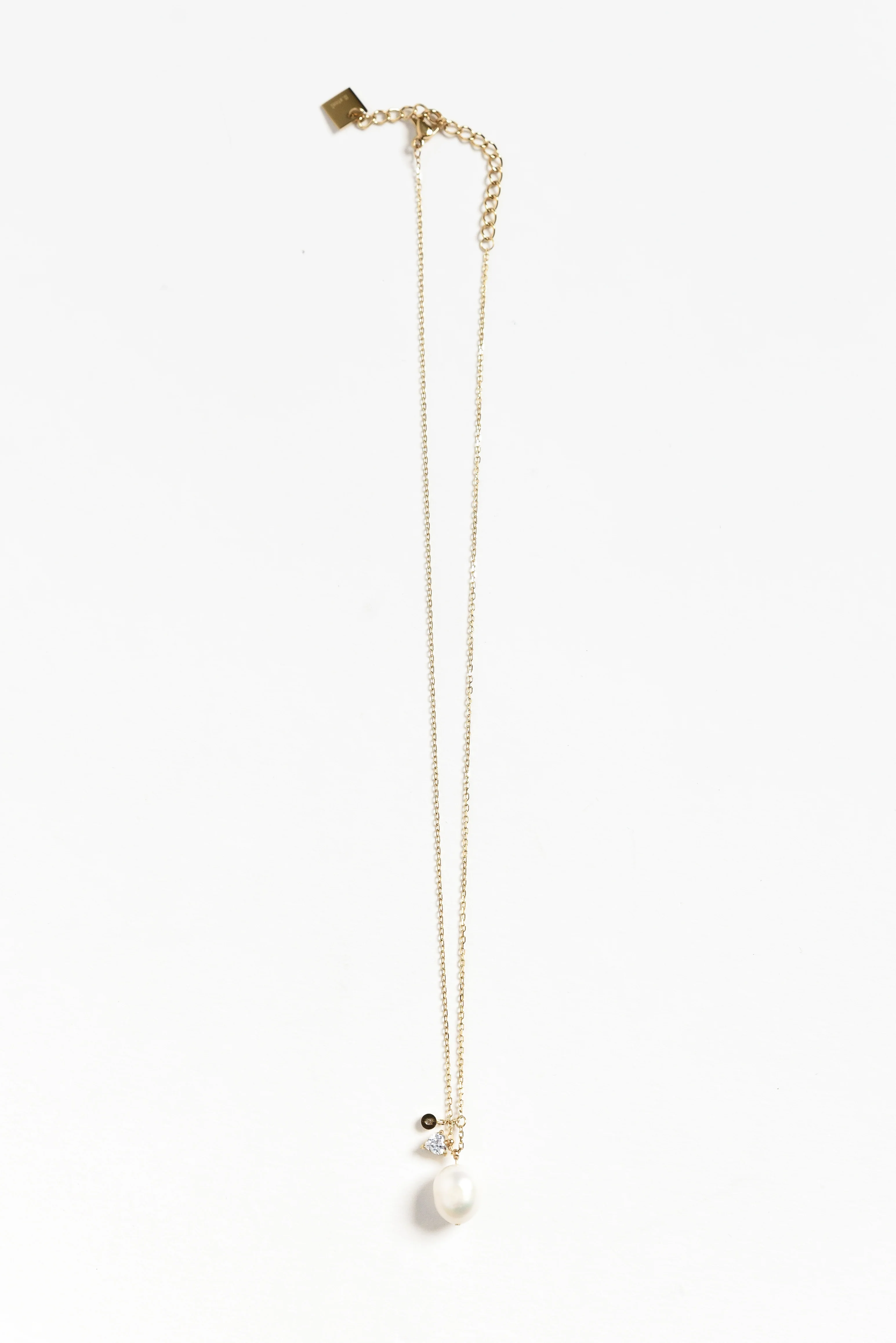 Pamela Gold Plated Pearl Necklace