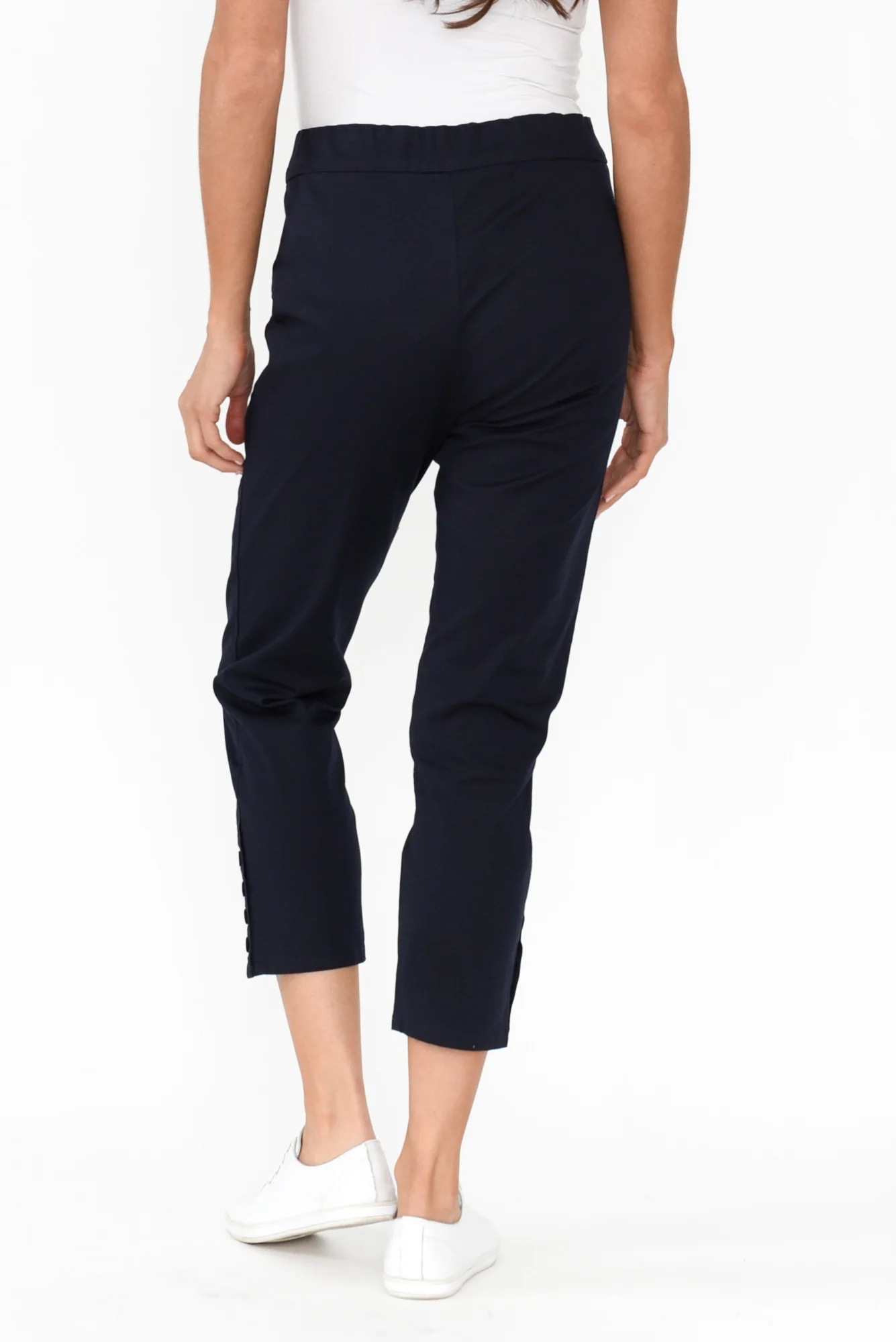Meyer Navy Cotton Blend Pants