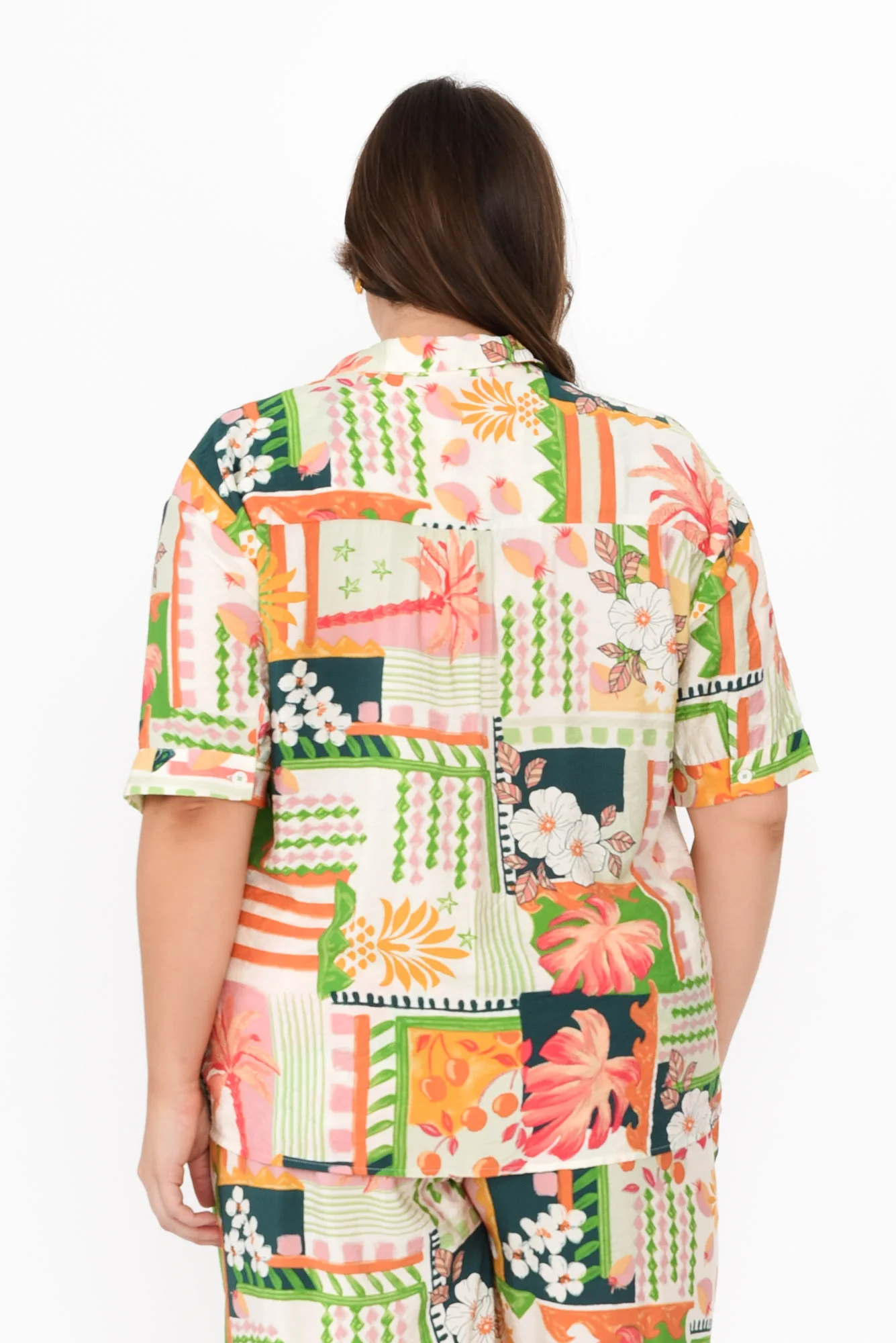 Cancun Green Tropical Shirt