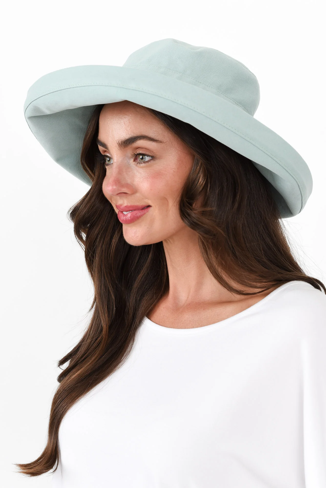 Coogee Green Cotton Upturn Hat