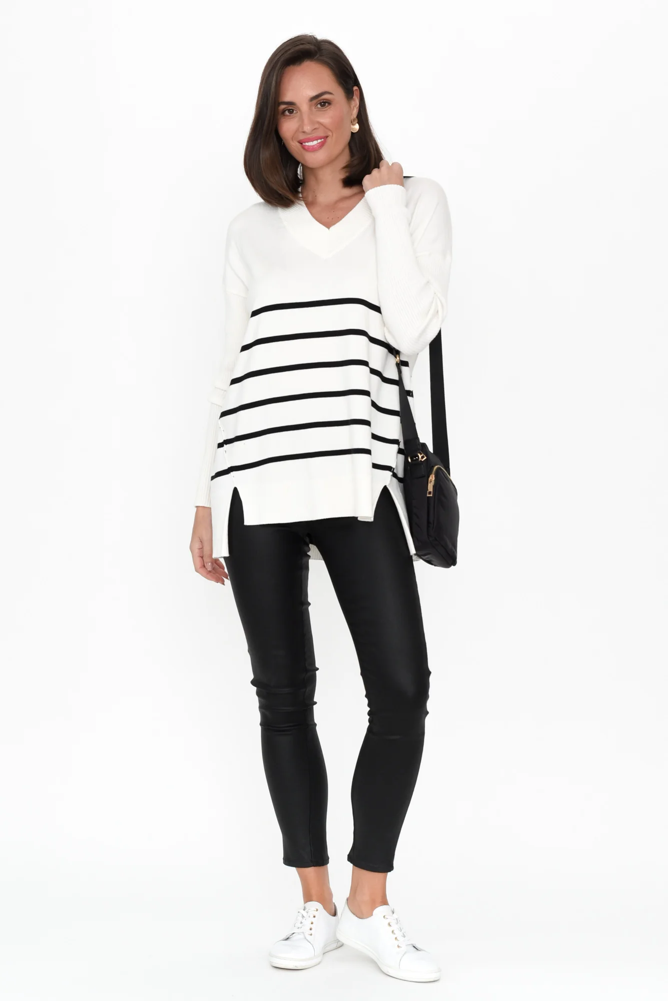 Sawyer Black Wet Look Pants