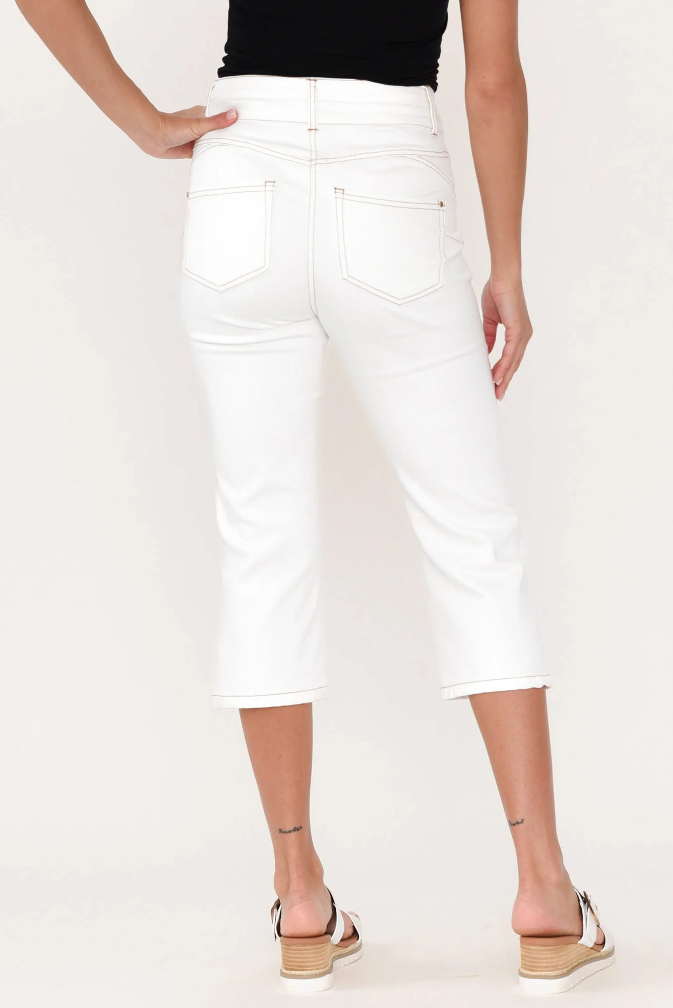 Alessi White Cropped Jeans