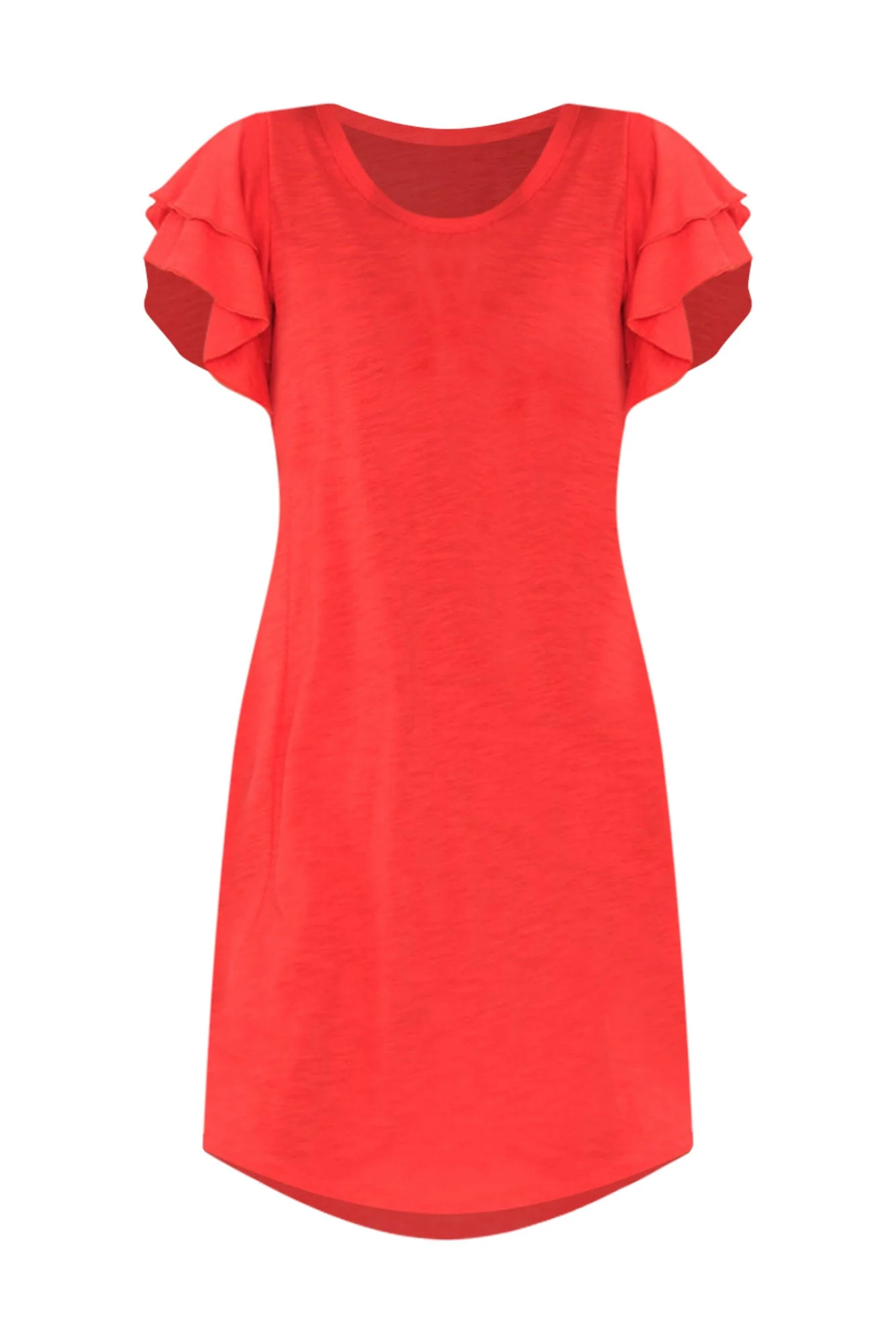 Sydney Red Cotton Tee Dress