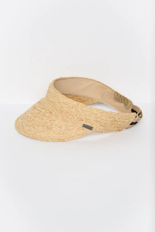 Noosa Natural Raffia Travel Visor
