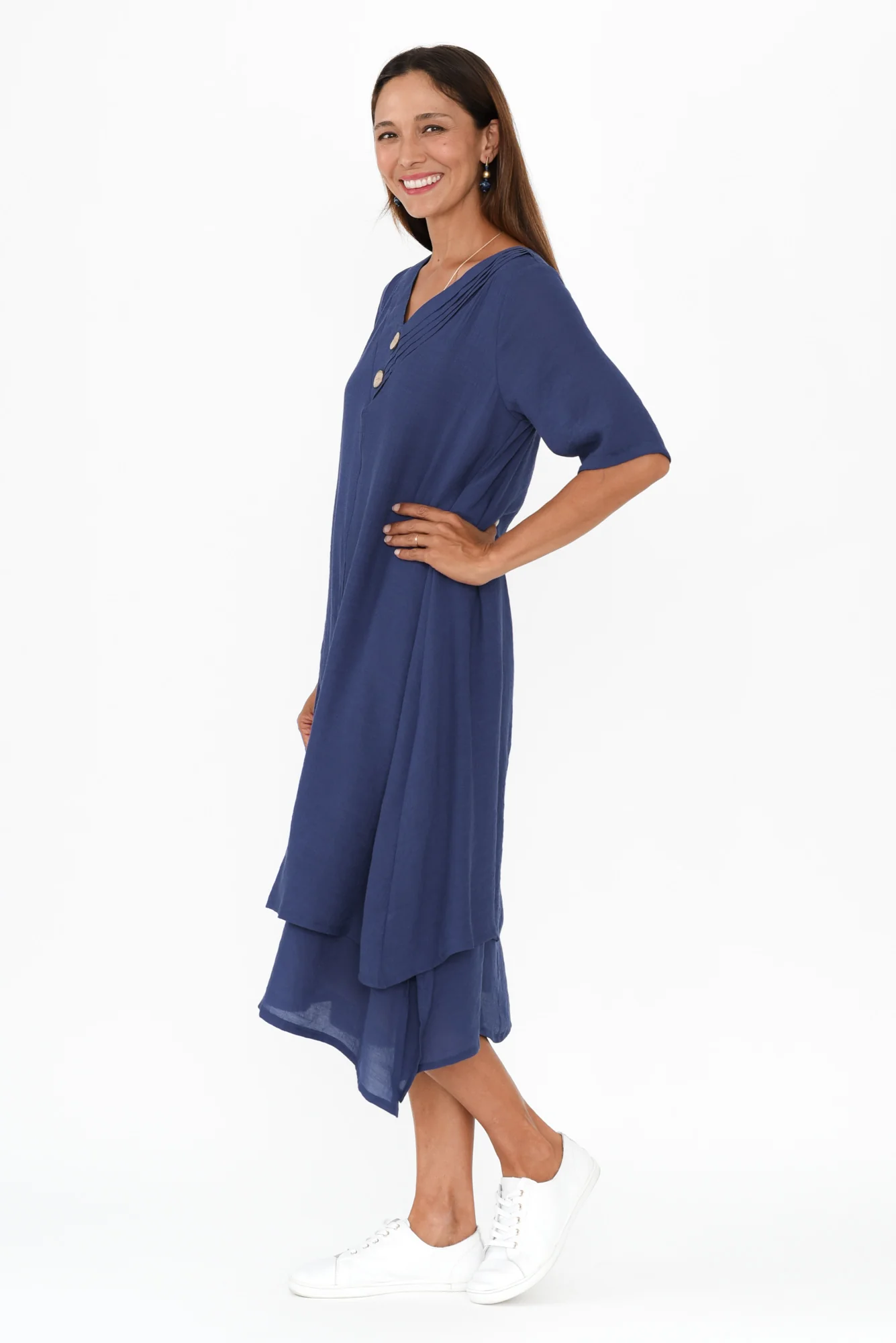 Nala Deep Blue Layers Dress