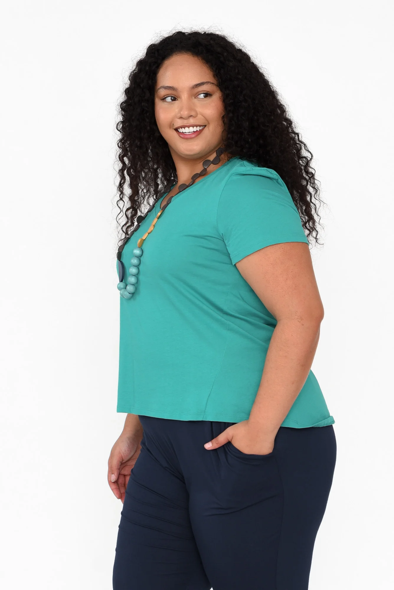 Luella Jade Green Cotton Tee