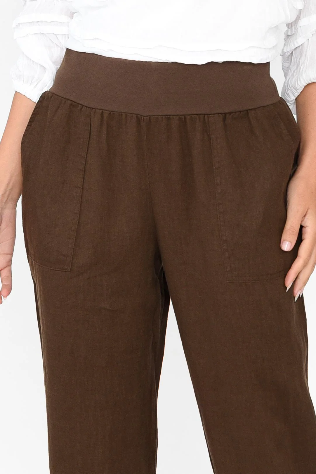Tatum Chocolate Linen Pants