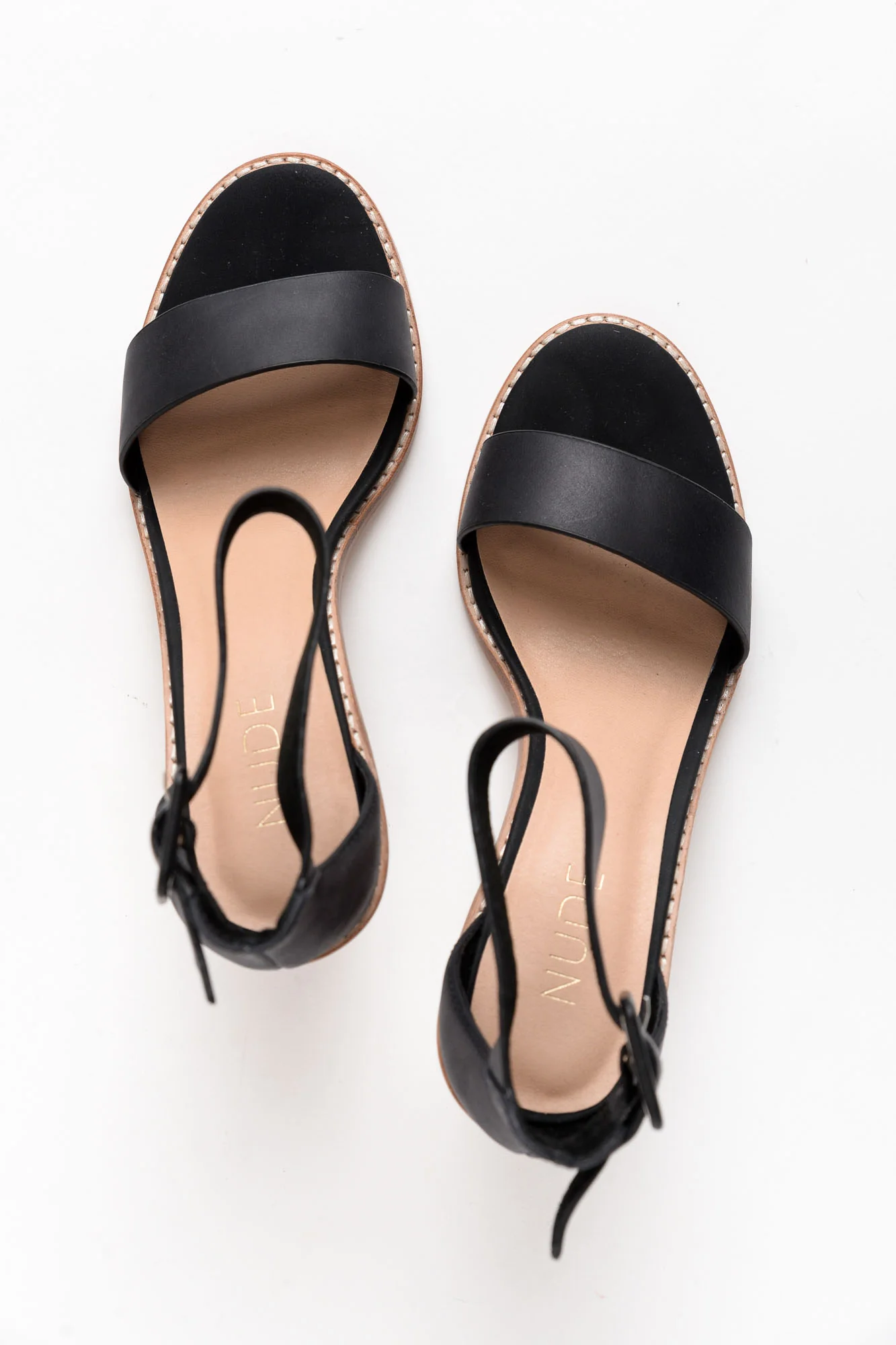 Grady Black Leather High Heel