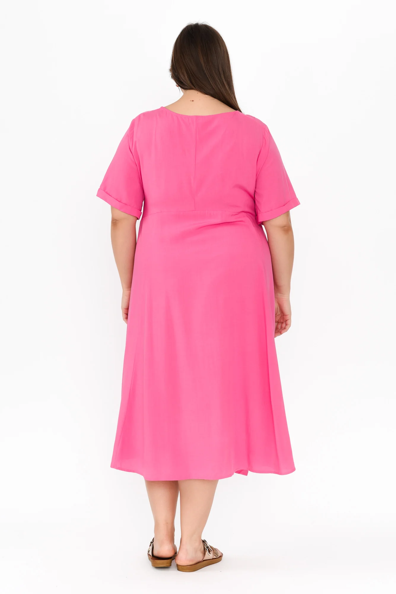 Zaelia Pink Crescent Dress
