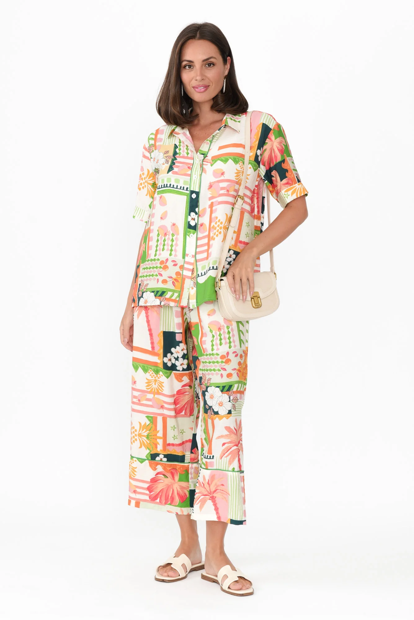 Cancun Green Tropical Shirt