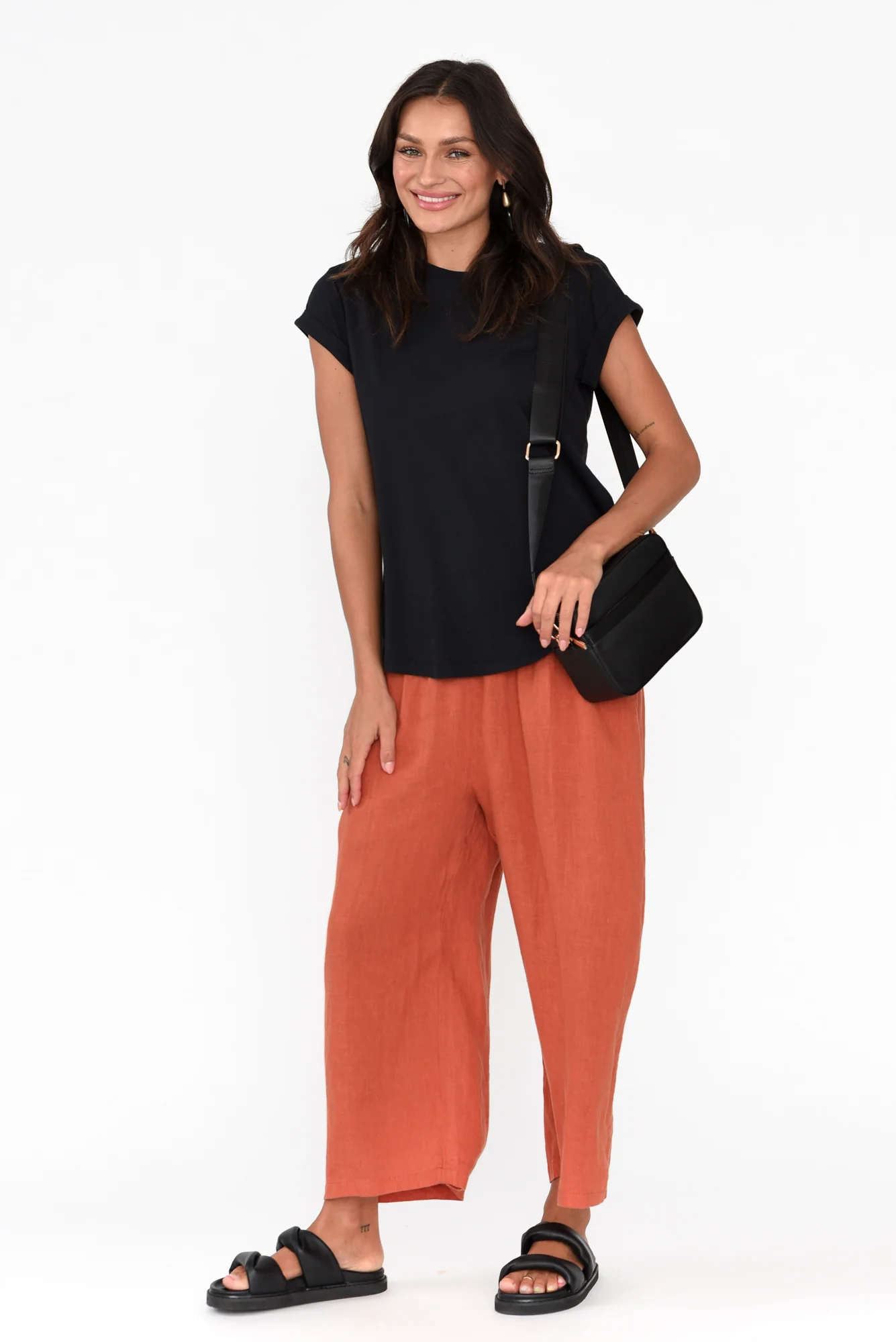 Manly Black Cotton Tee