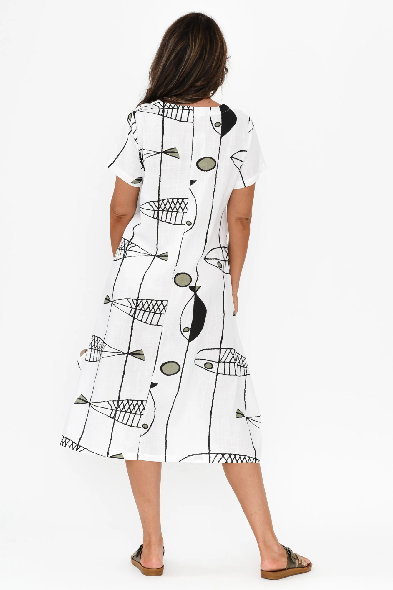 Lula White Sea Linen Cotton Dress