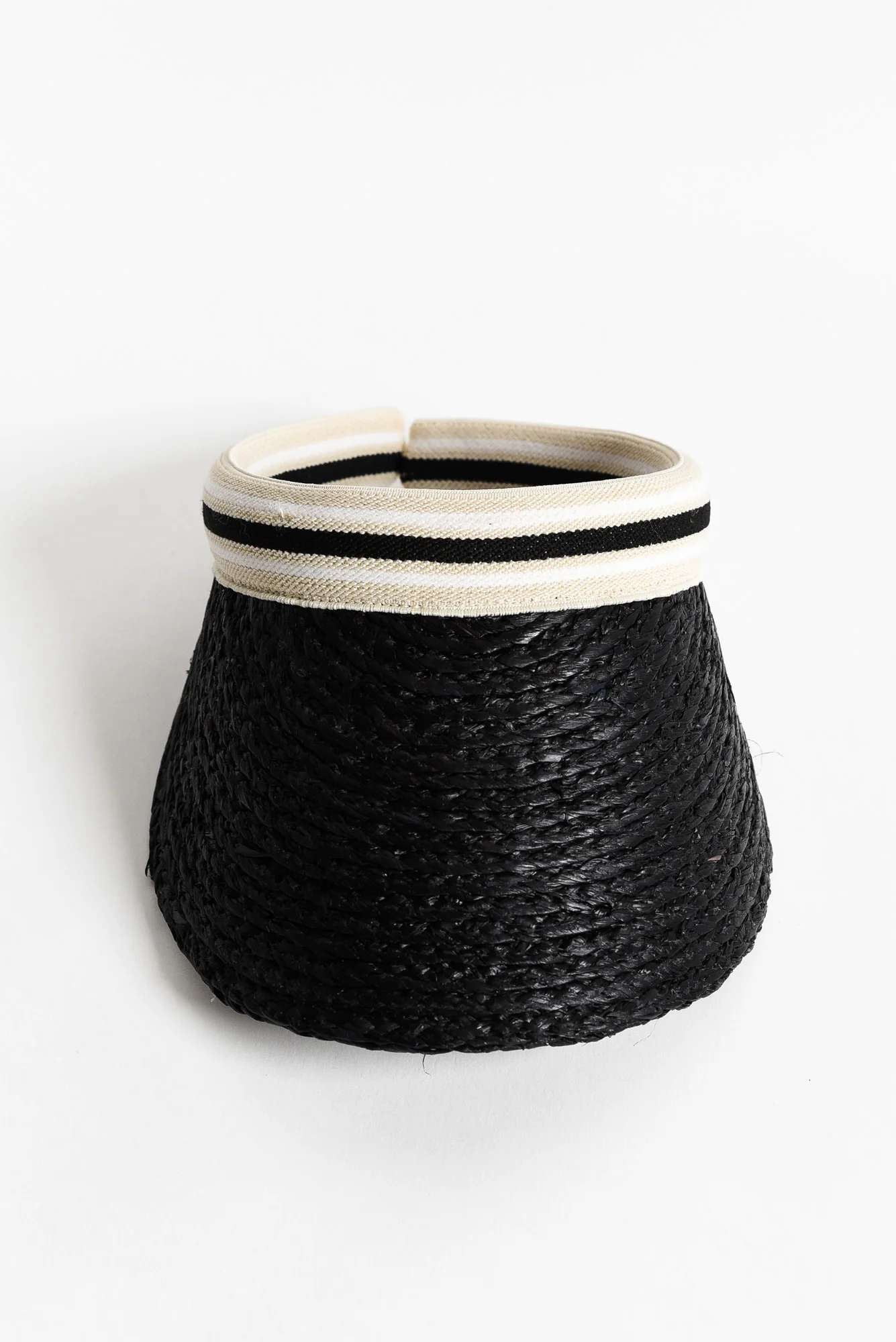 Cabarita Black Raffia Visor