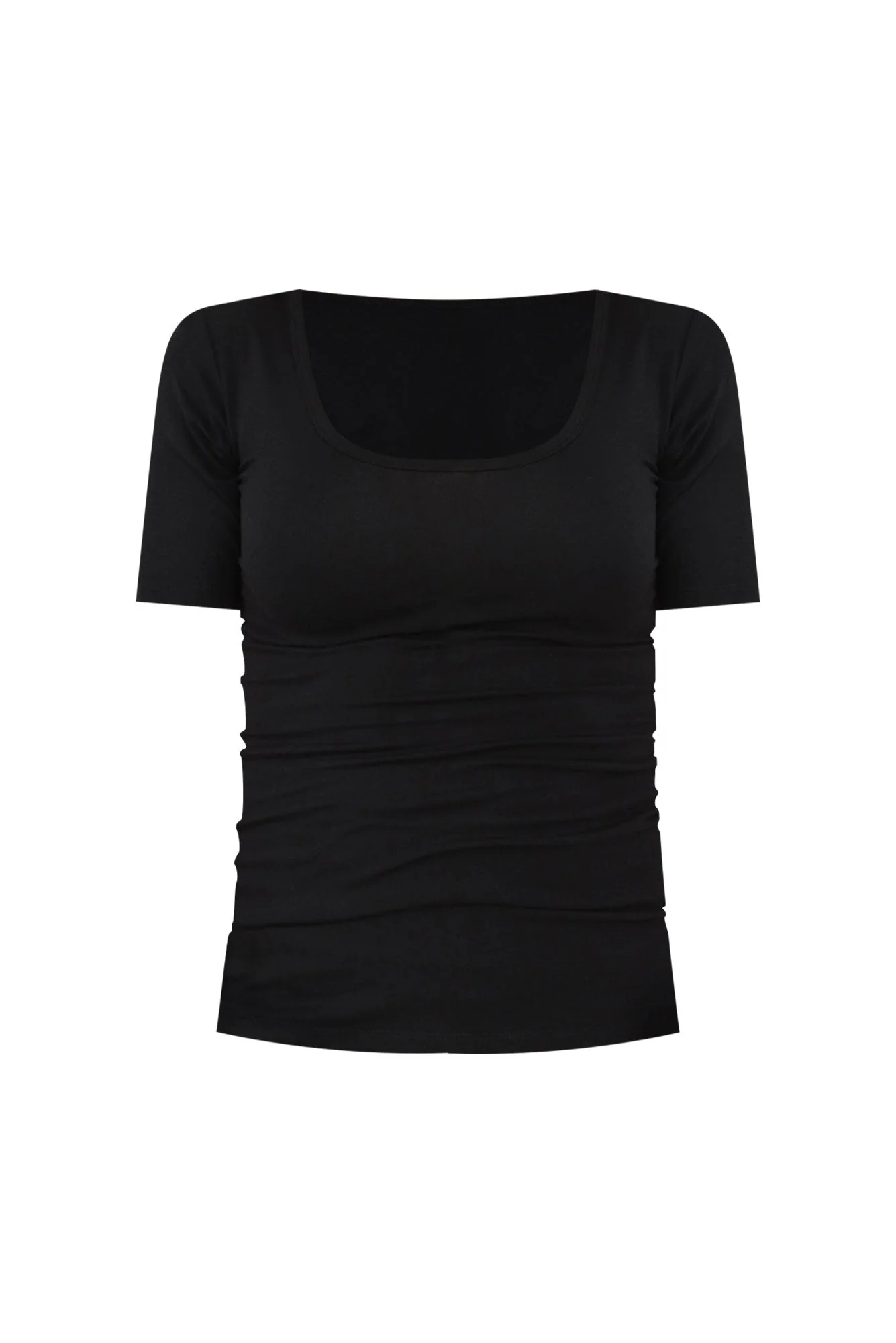 Garfield Black Bamboo Scoop Top