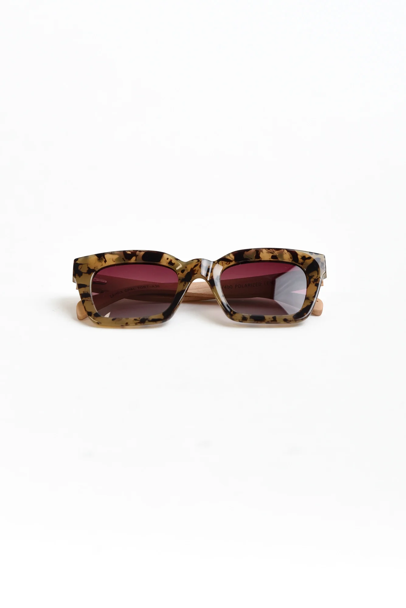 Zanthe Tortoiseshell Wooden Sunglasses