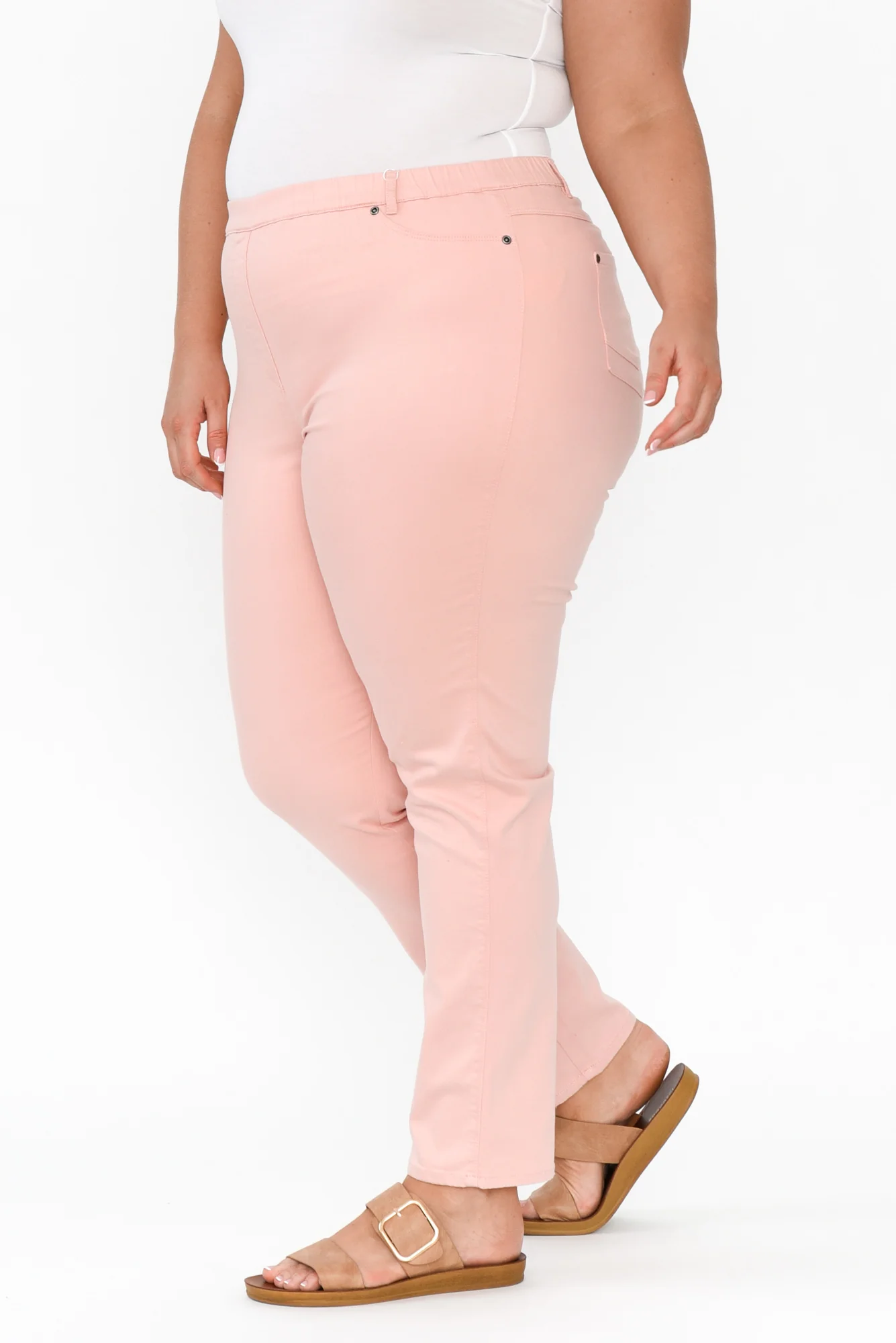 Reed Pink Stretch Cotton Pants
