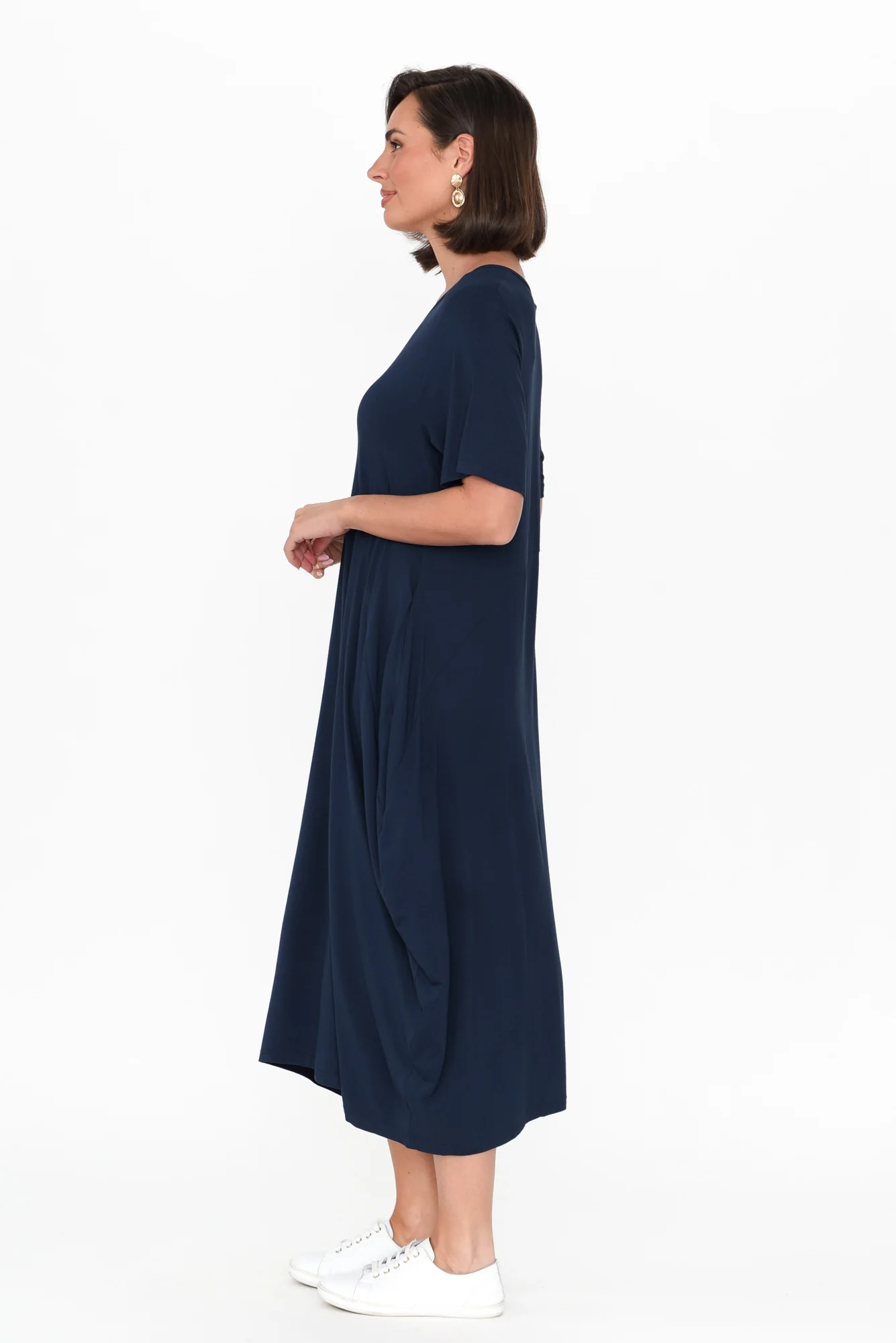 Samiya Navy Bamboo Dress