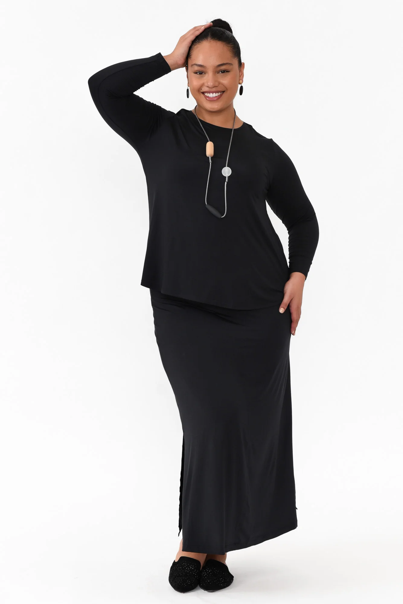 Carla Black Micro Modal Top