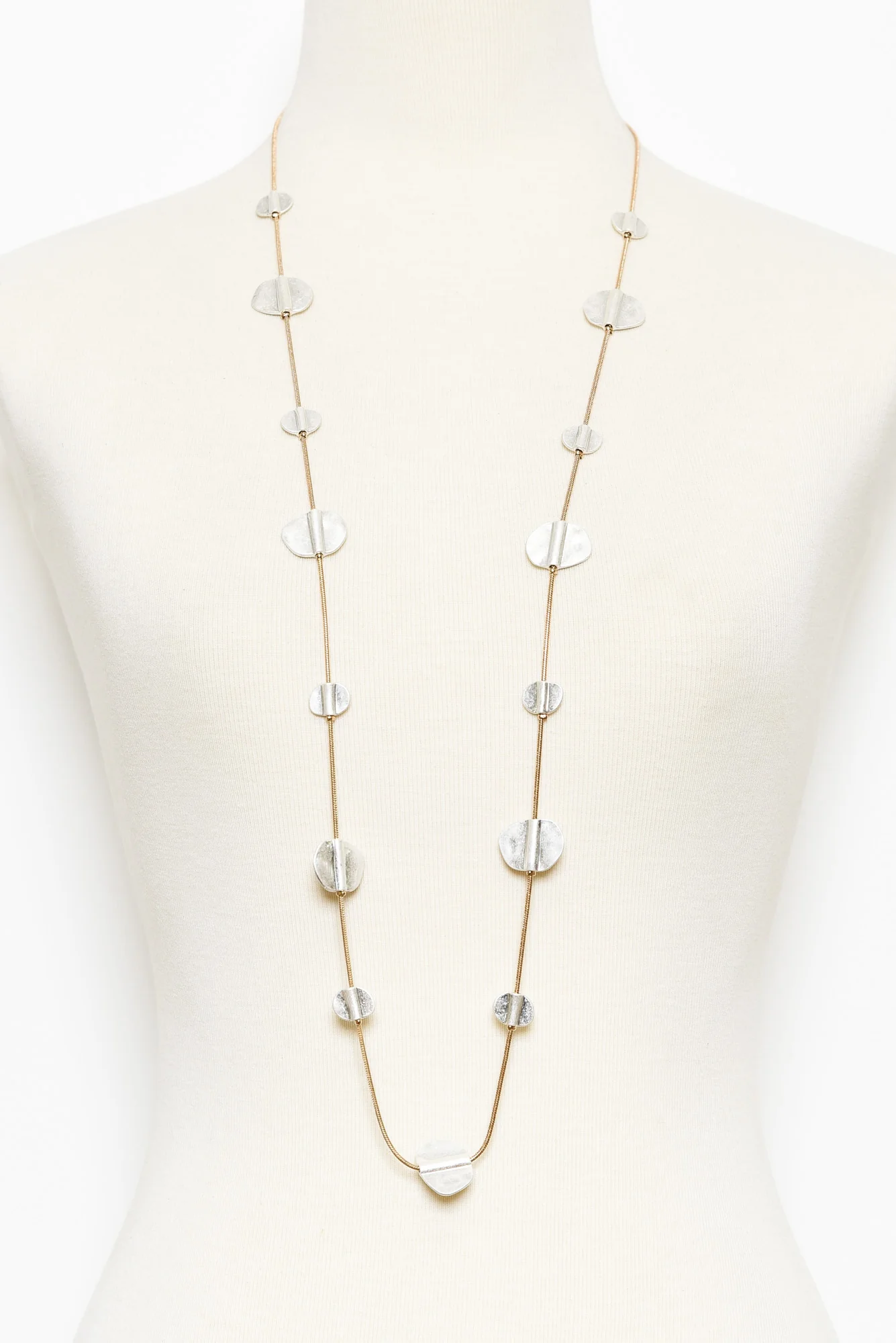 Ivar Silver Disc Necklace