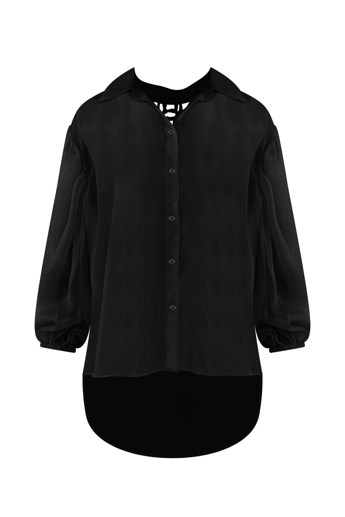 Eden Black Collared Shirt