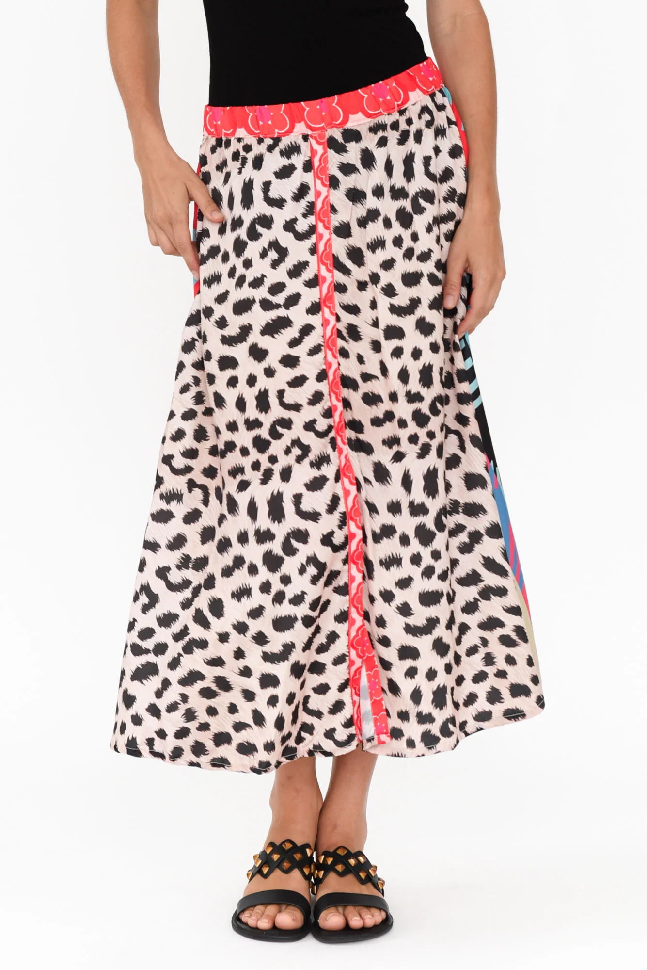 Sulky Red Leopard Skirt