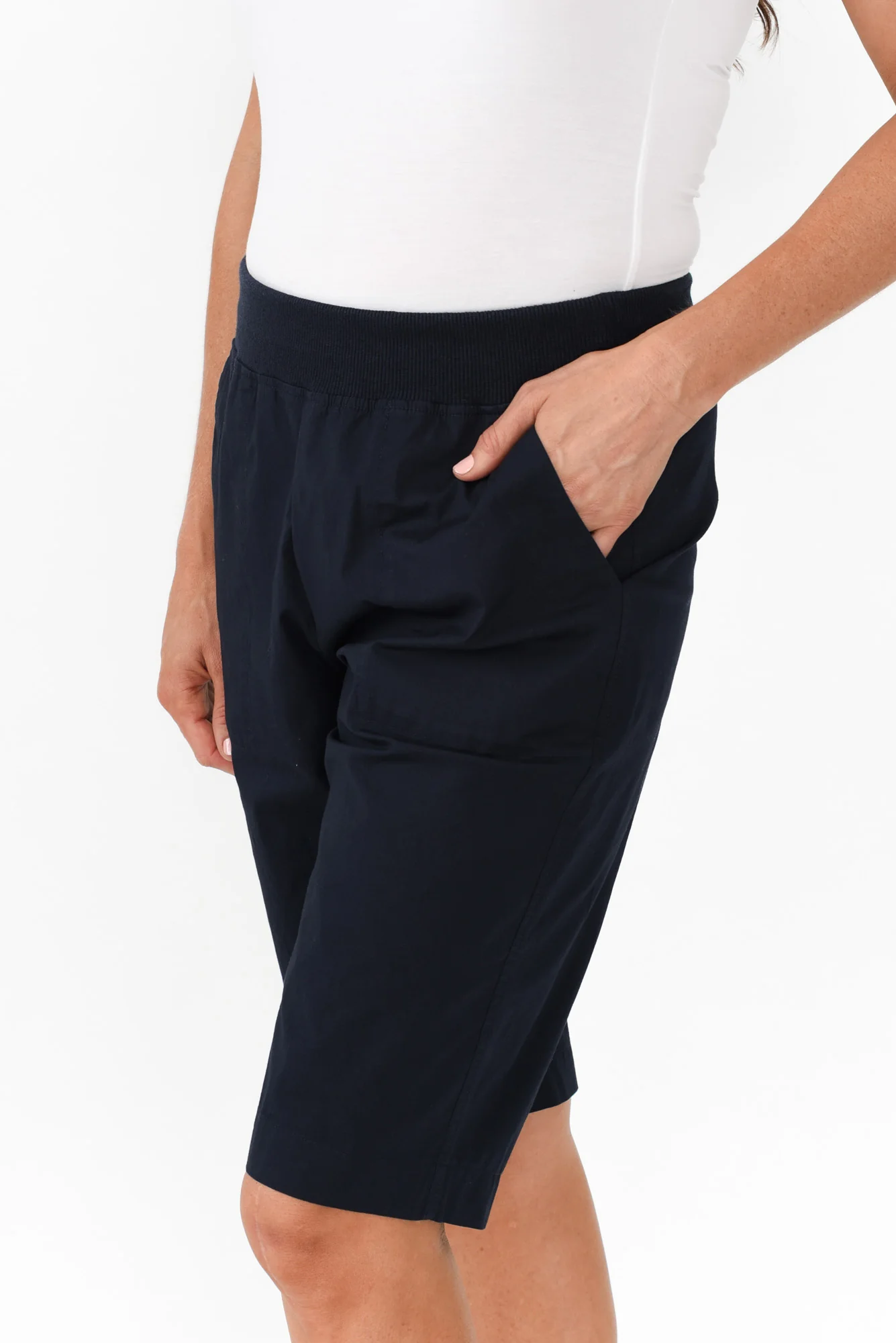 Wilson Navy Cotton Shorts