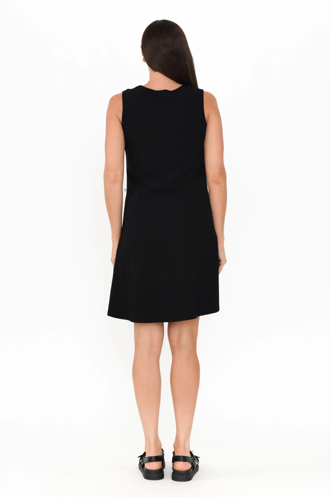 Roxanne Black Swing Dress