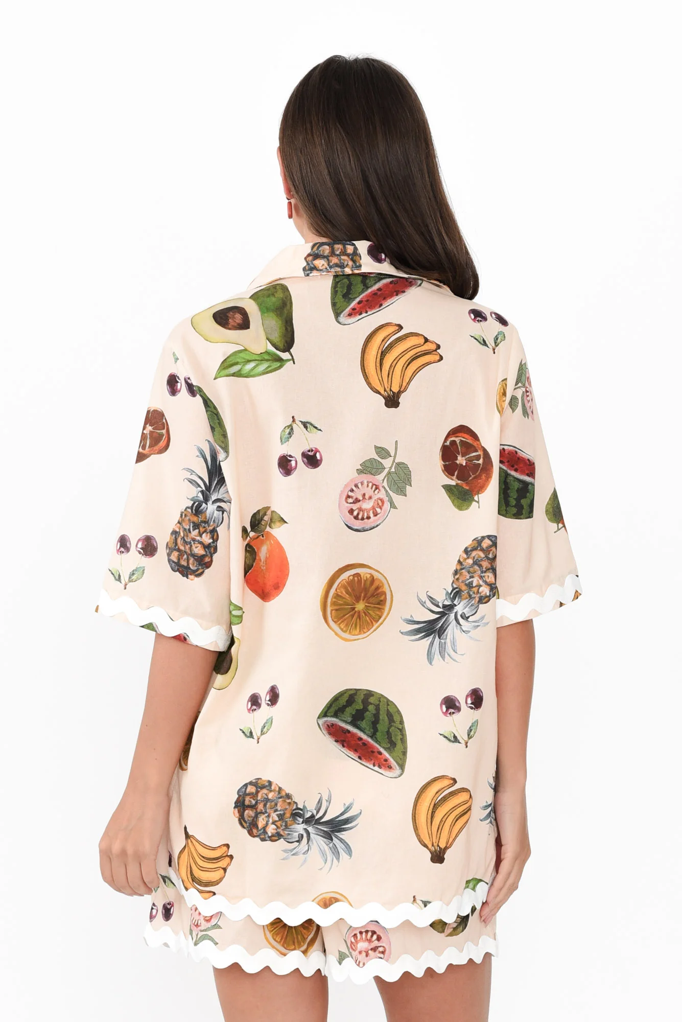 Hera Blush Fruity Linen Cotton Shirt