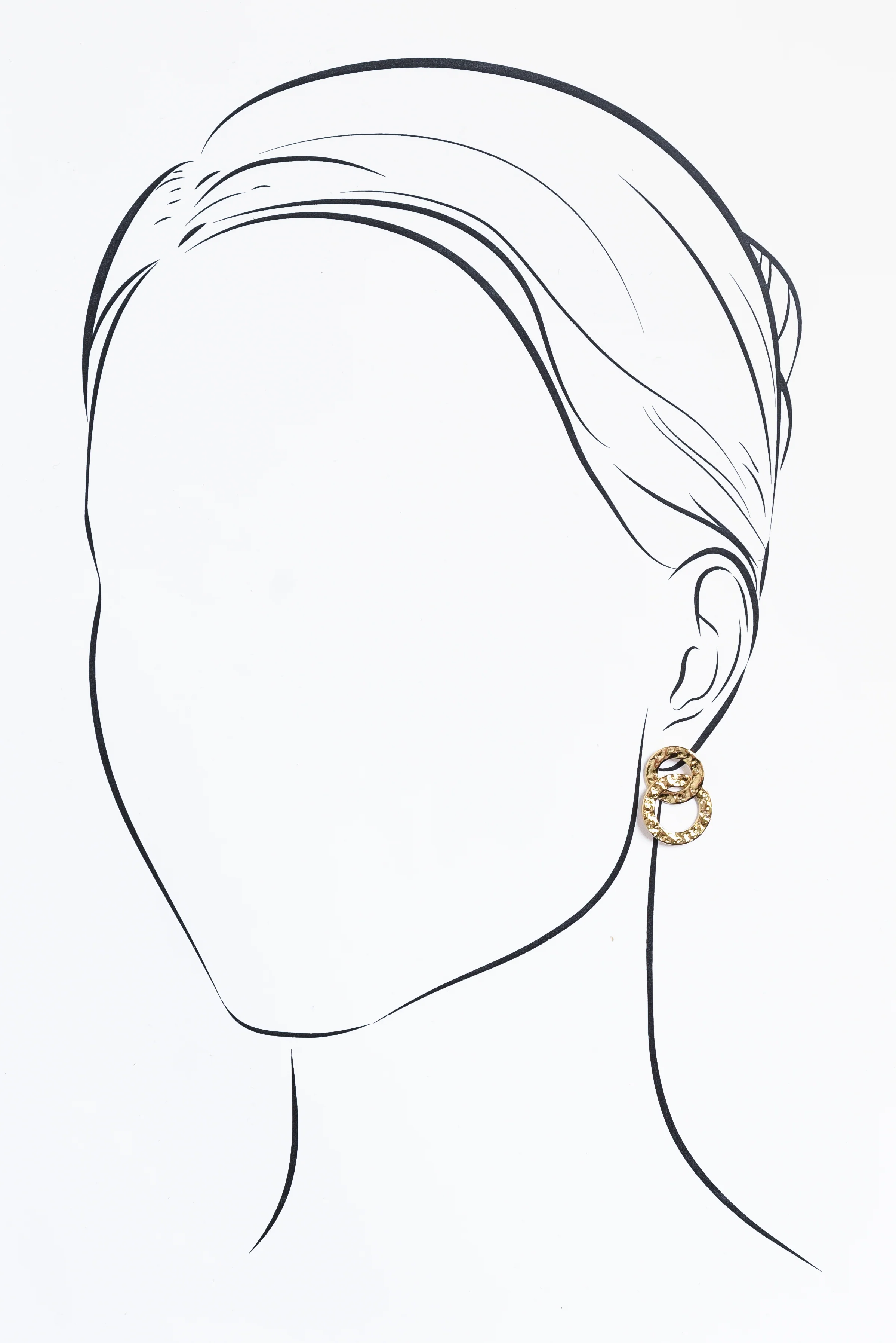 Kieb Gold Plated Drop Earrings