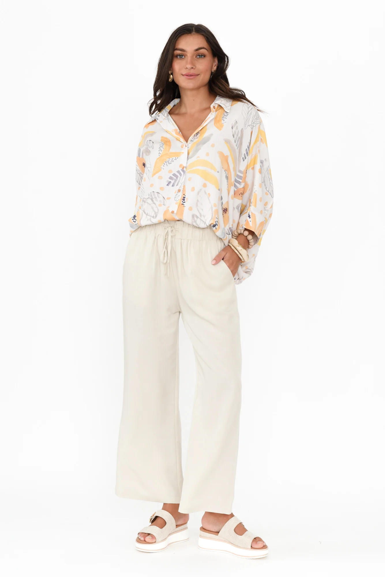 Vermont Ivory Drawstring Pants