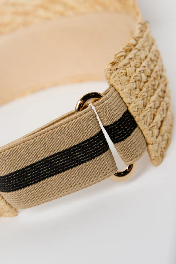 Noosa Natural Raffia Travel Visor