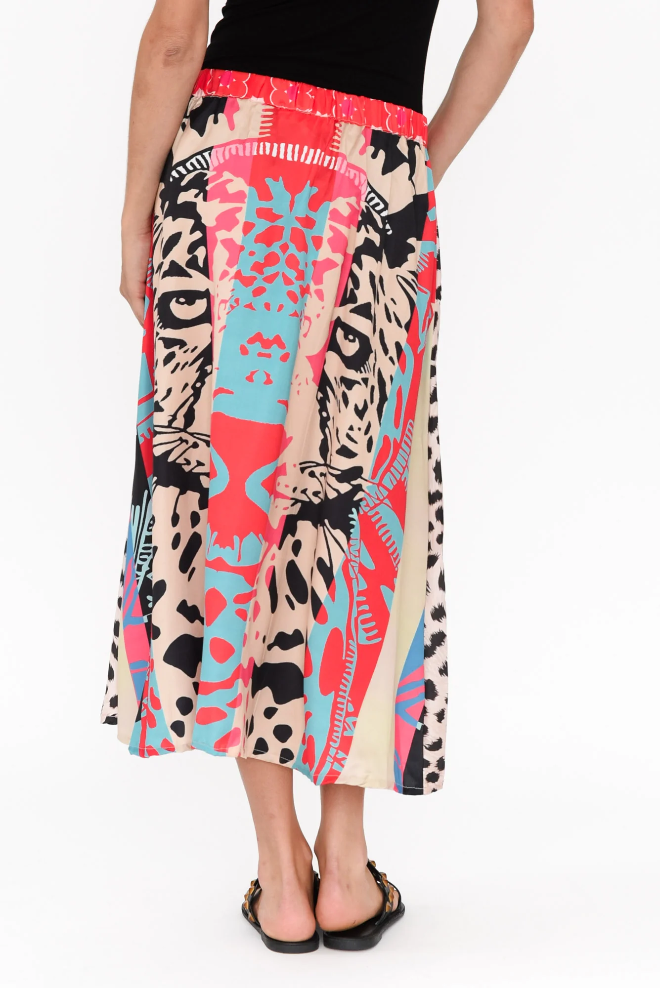 Sulky Red Leopard Skirt