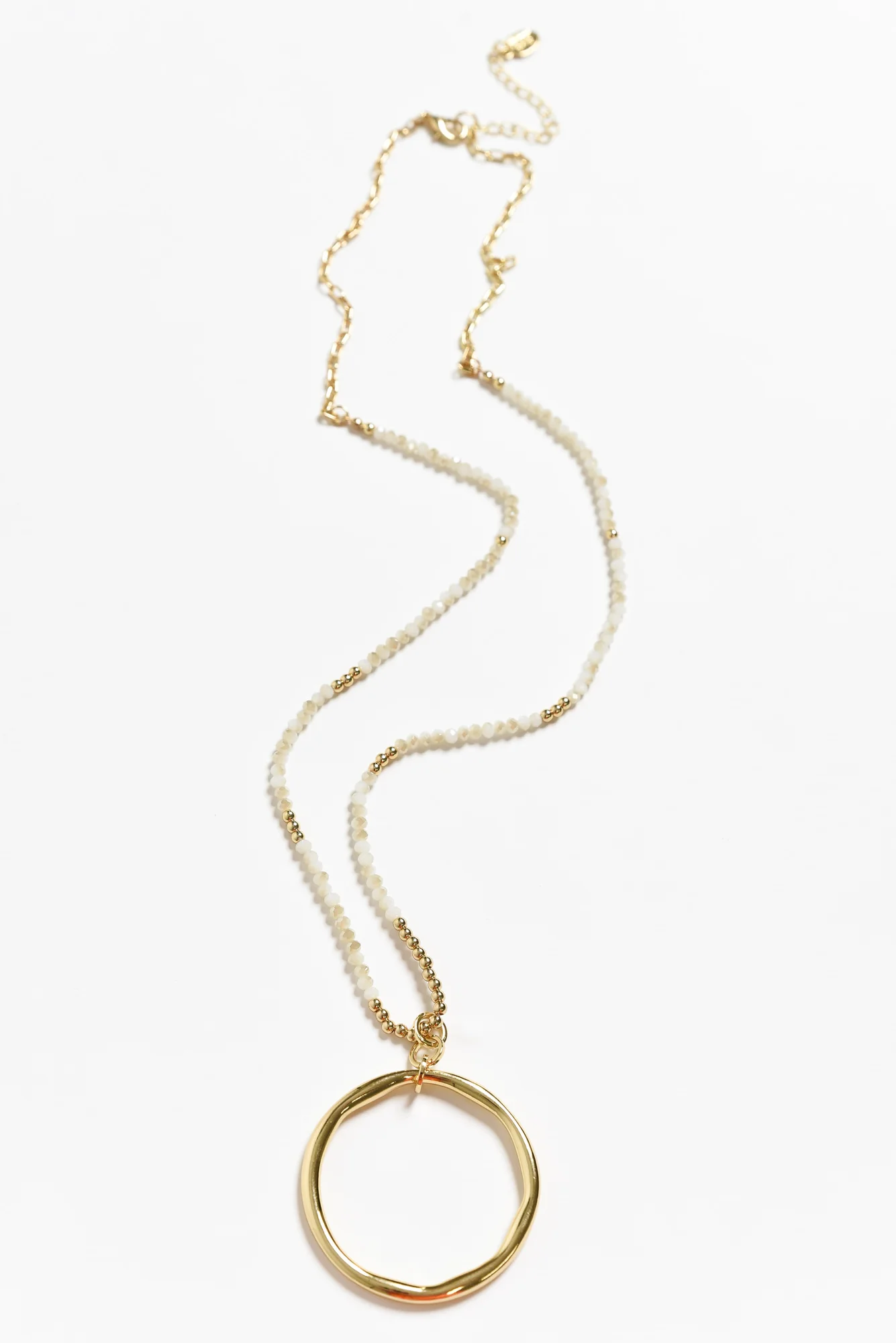Haidee Gold Circle Beaded Necklace