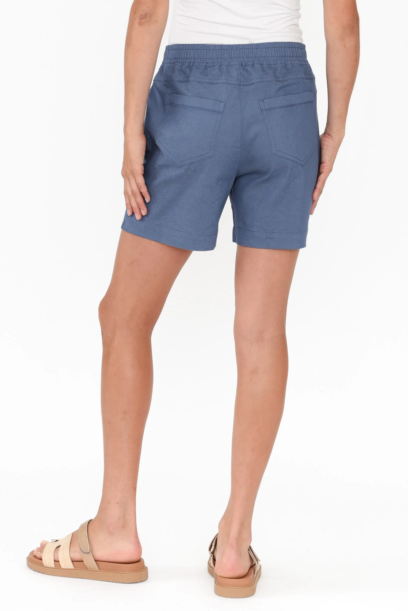 Clayton Blue Drawstring Shorts