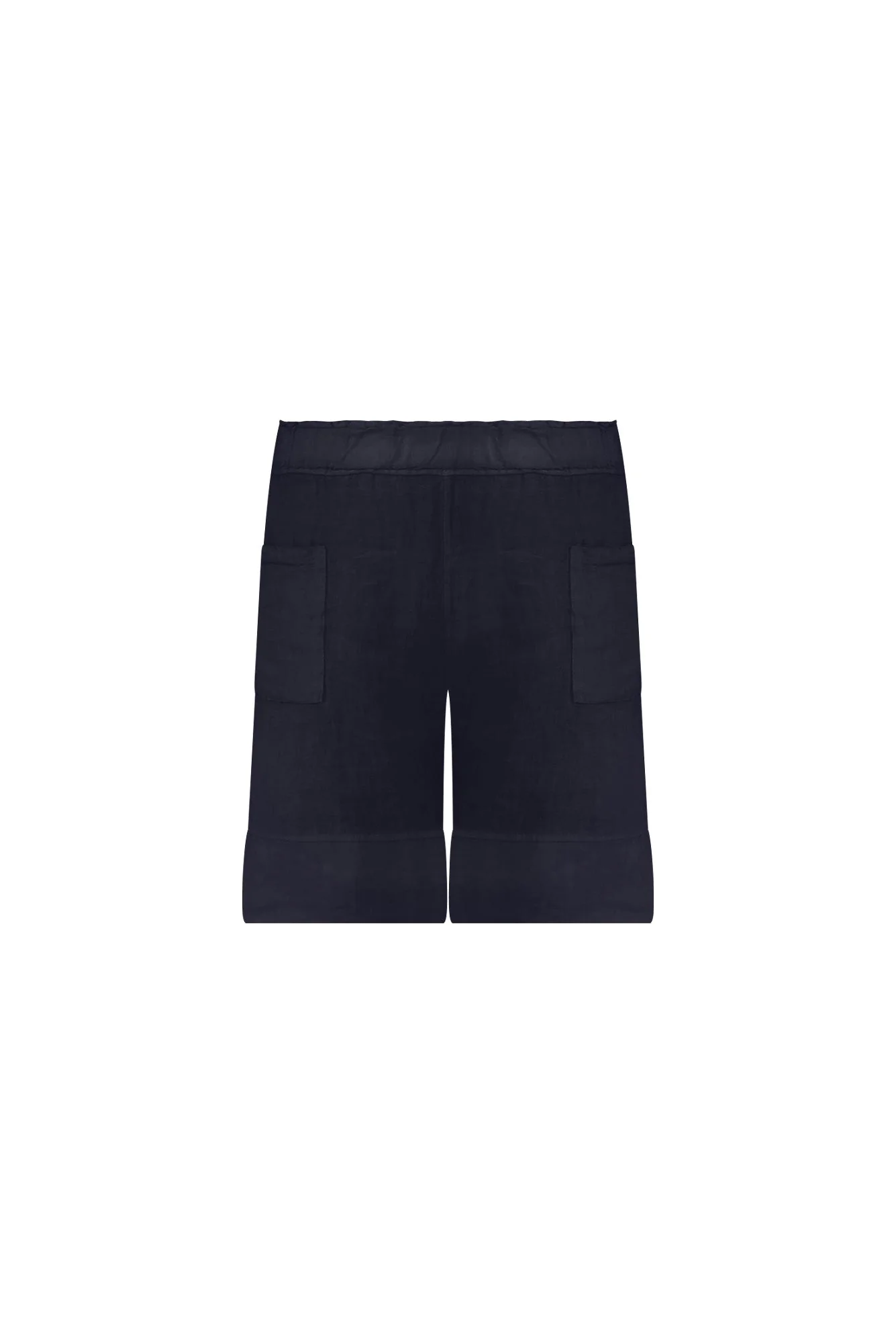 Oxley Navy Linen Pocket Shorts
