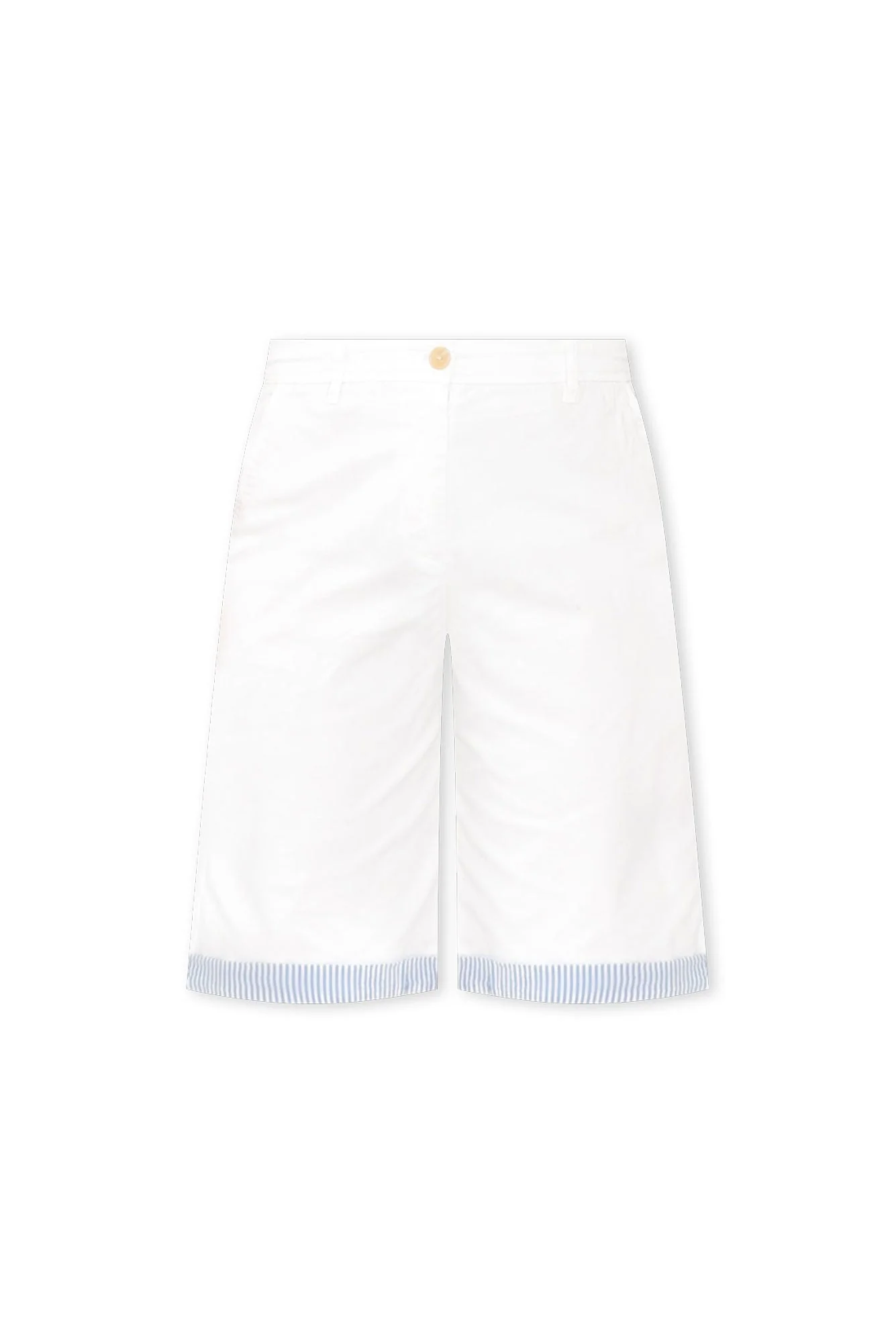 Charlie White Trim Cotton Shorts