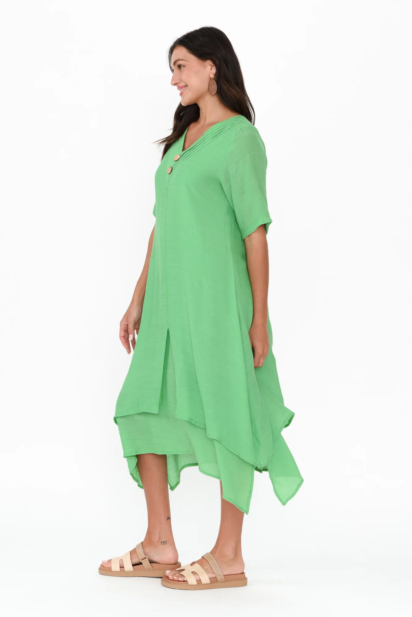 Nala Lime Layers Dress