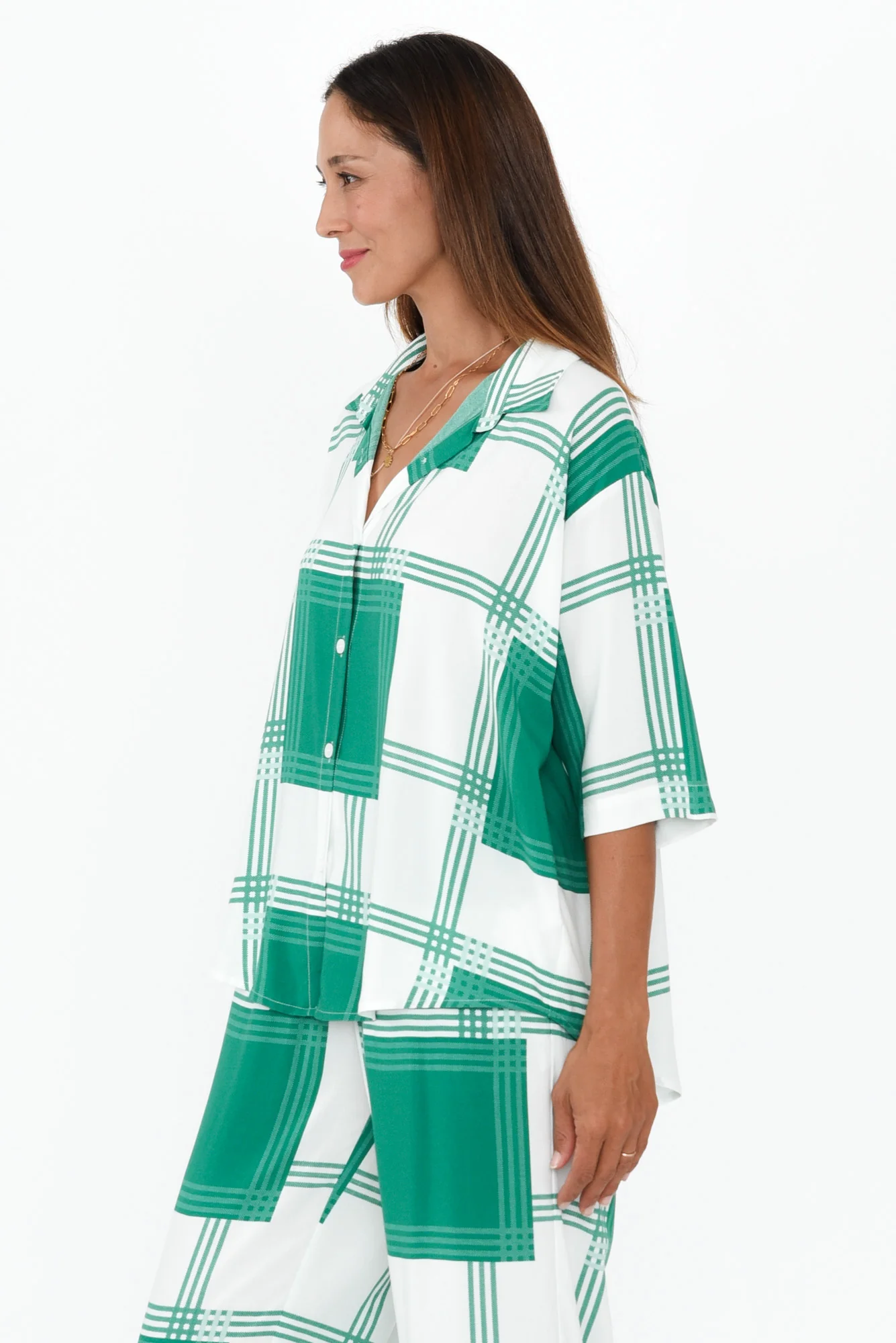 Lexie Green Check Shirt