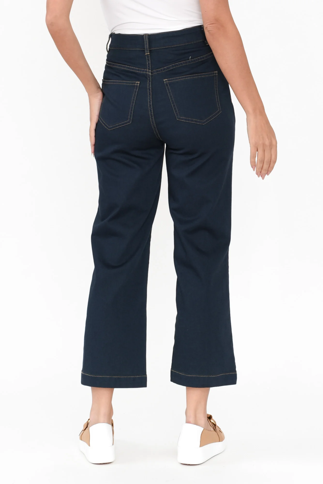 Winnie Dark Denim Wide Leg Jeans
