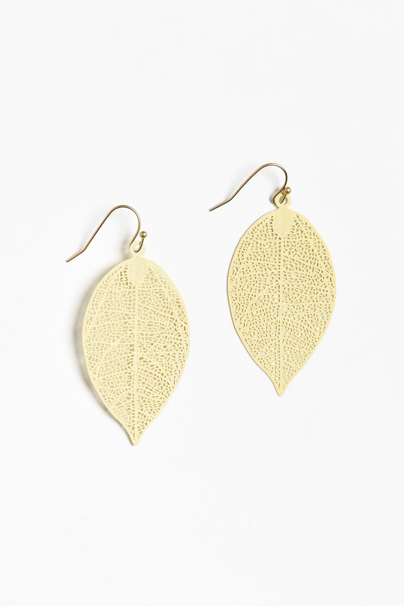 Gold Leaf Cutout Earrings