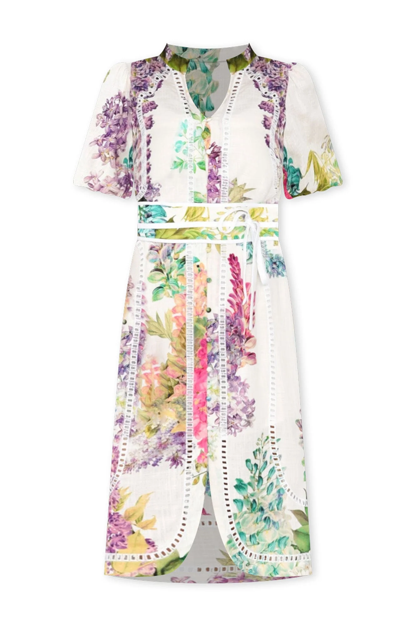 Carlyle Wisteria Alba Linen Blend Dress