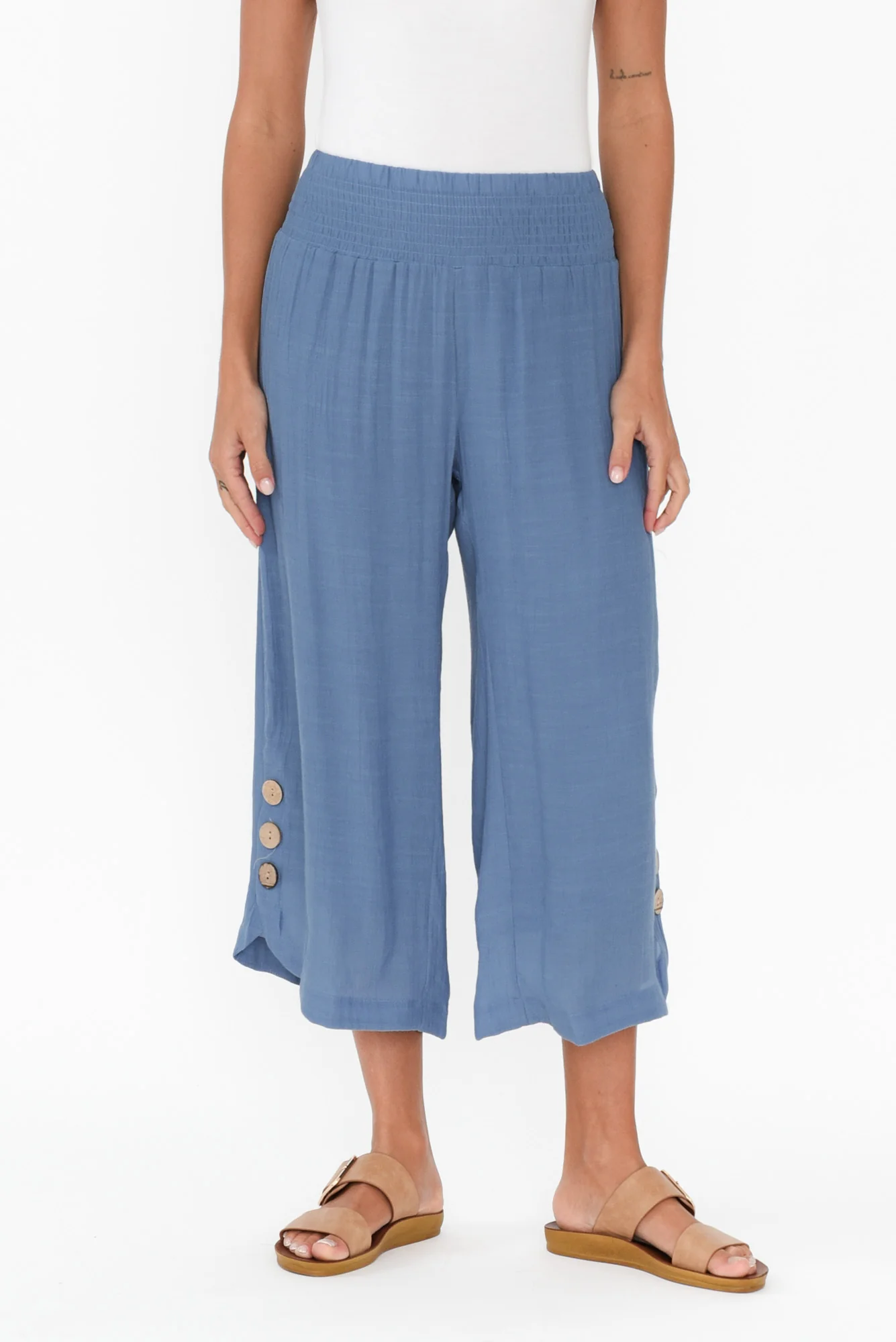 Lettie Steel Button Pant