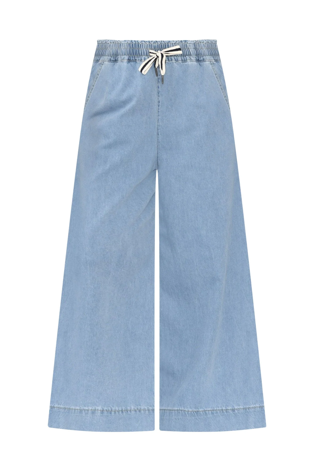Greta Light Denim Wide Leg Pants