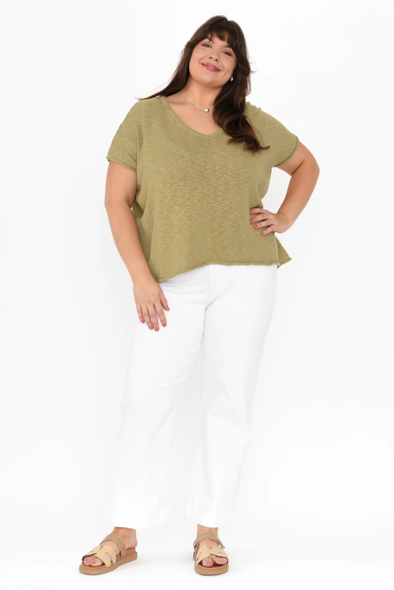 Saxon Sage Oversized Knit Top