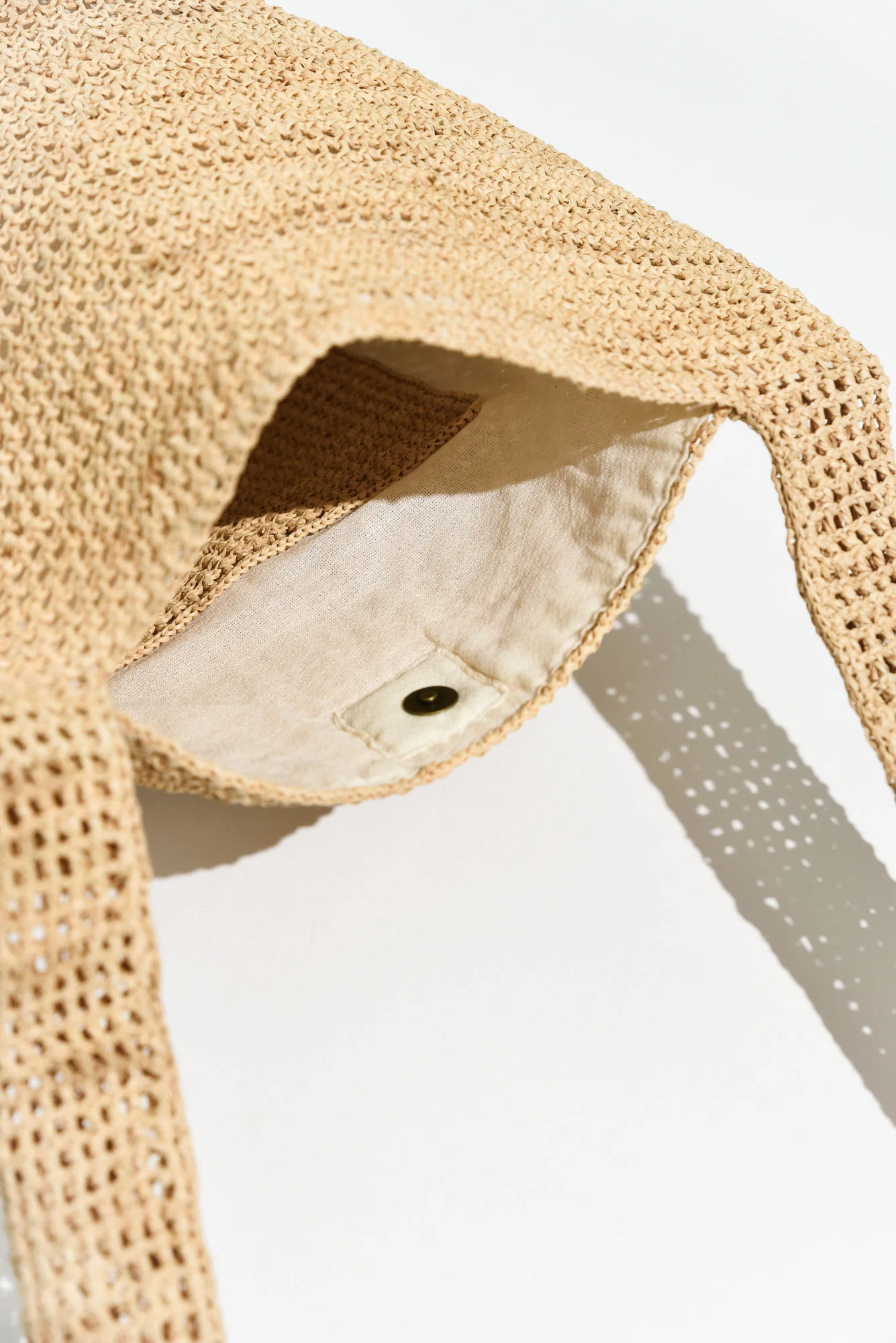 Vatania Natural Raffia Shoulder Bag