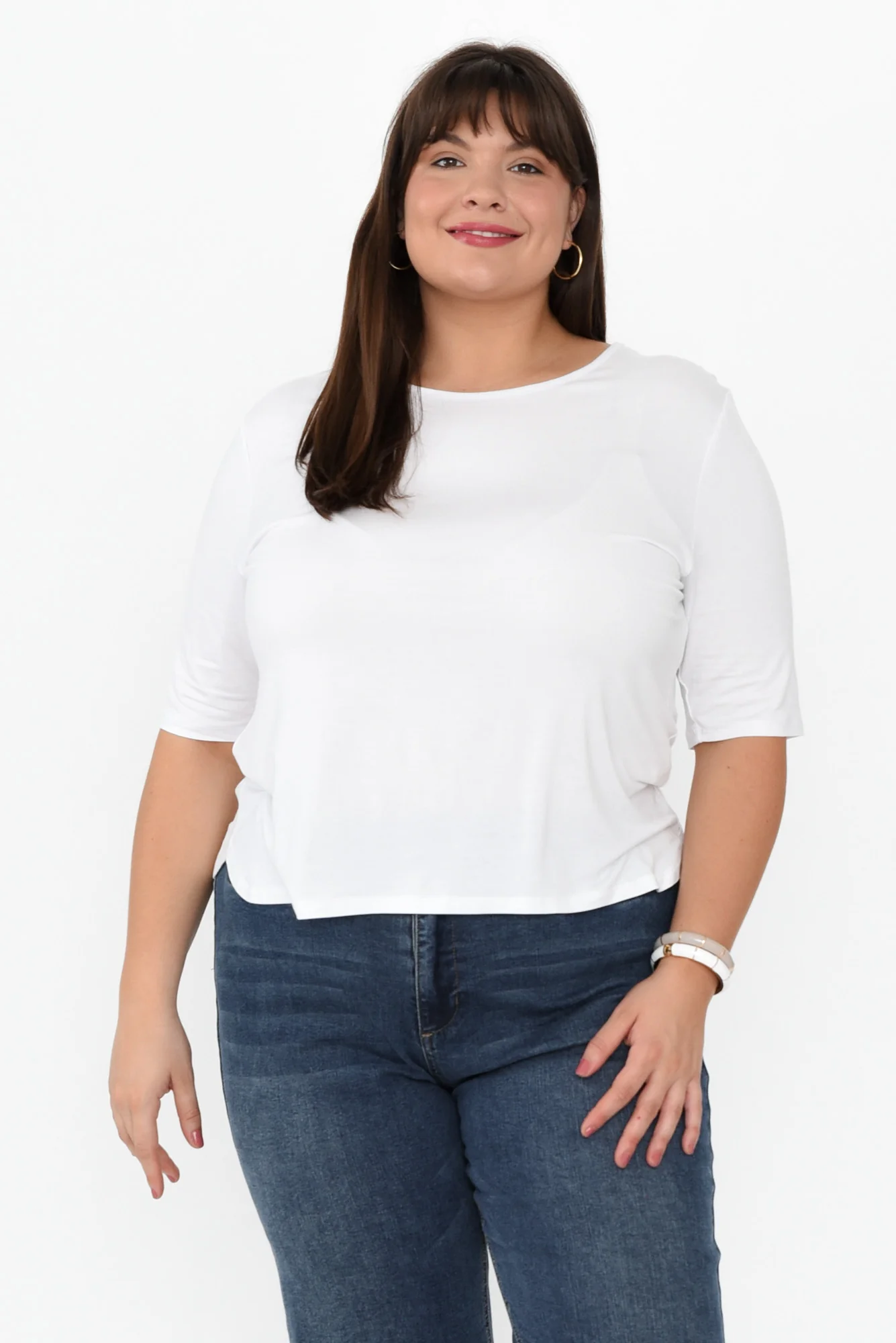 Sophie White Bamboo Top