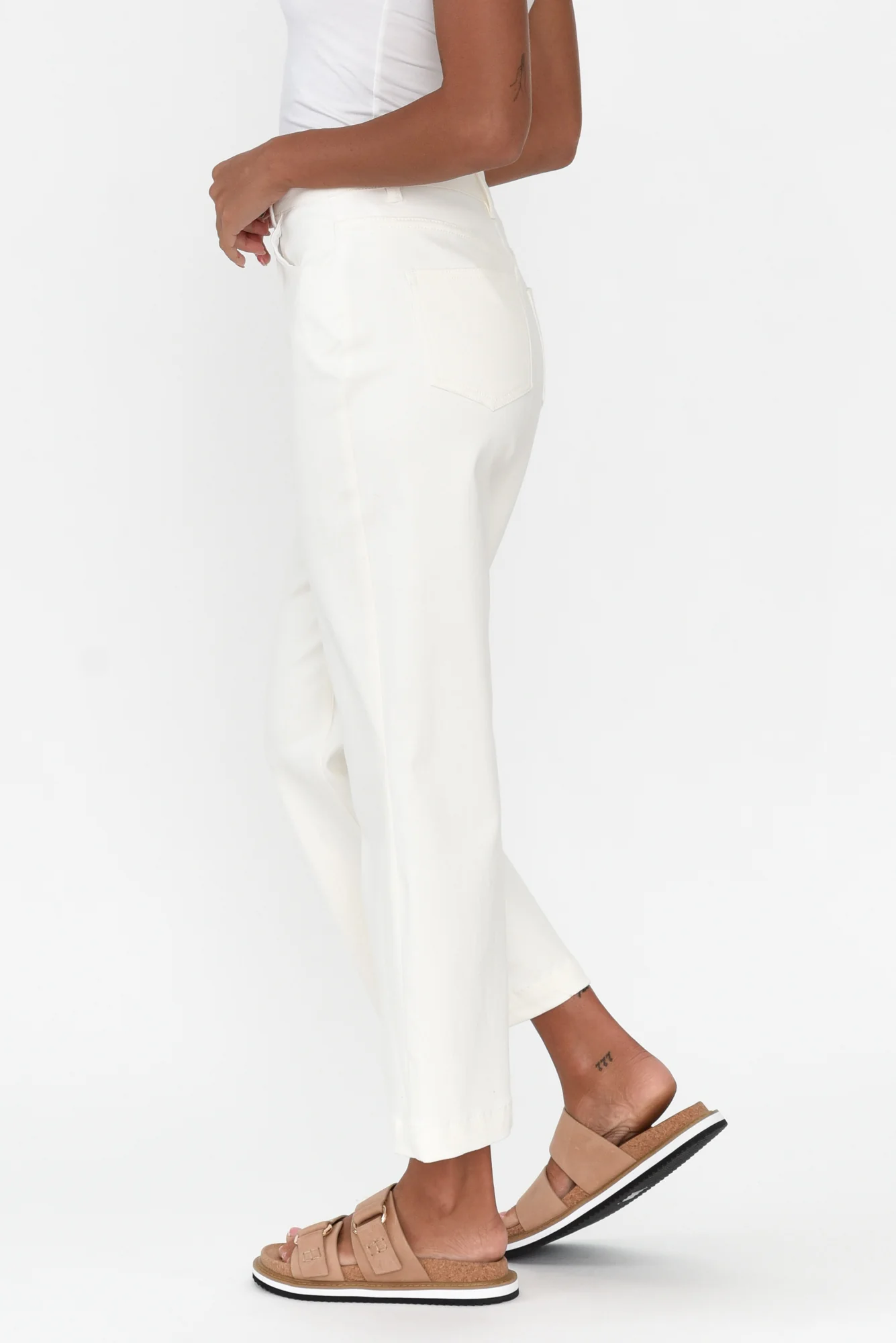 Winnie White Wide Leg Jeans